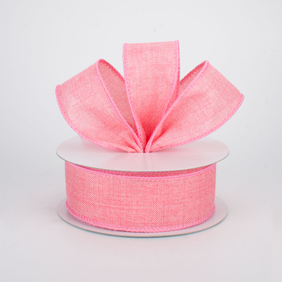 1.5" Shiny Canvas Ribbon: Pink (10 Yards) Lifestyle Photo