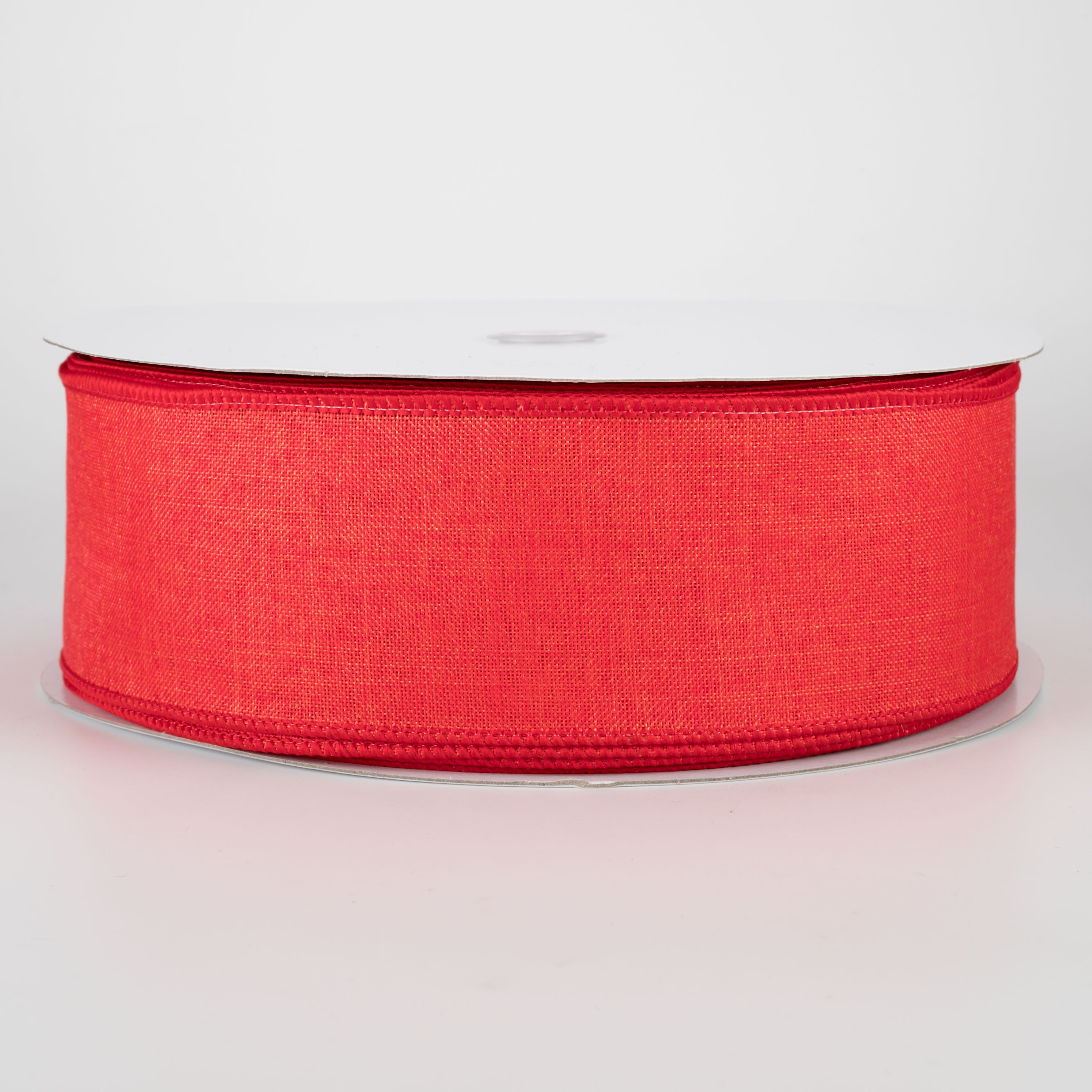 2.5" Shiny Canvas Ribbon: Red (50 Yards)