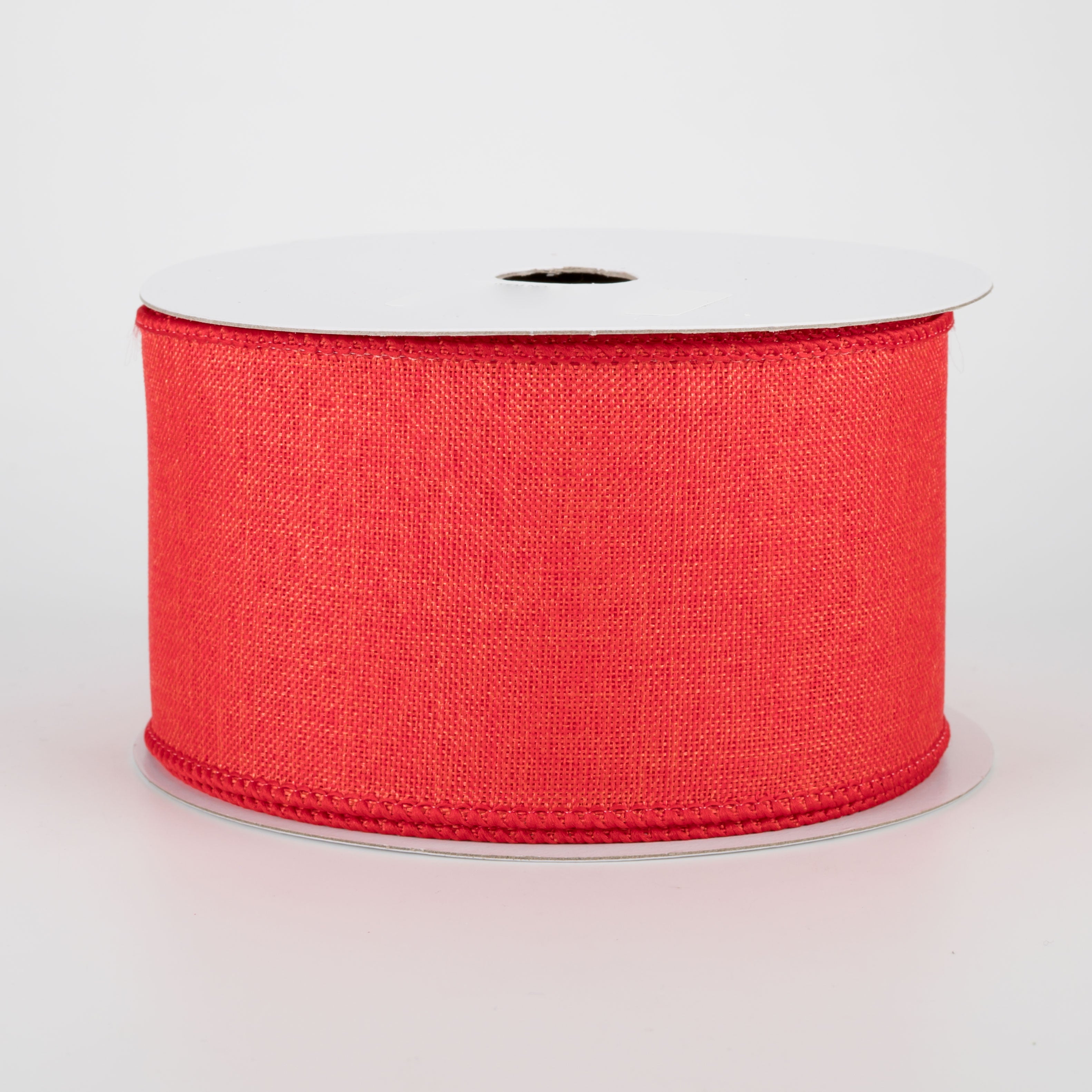 2.5" Shiny Canvas Ribbon: Red (10 Yards)