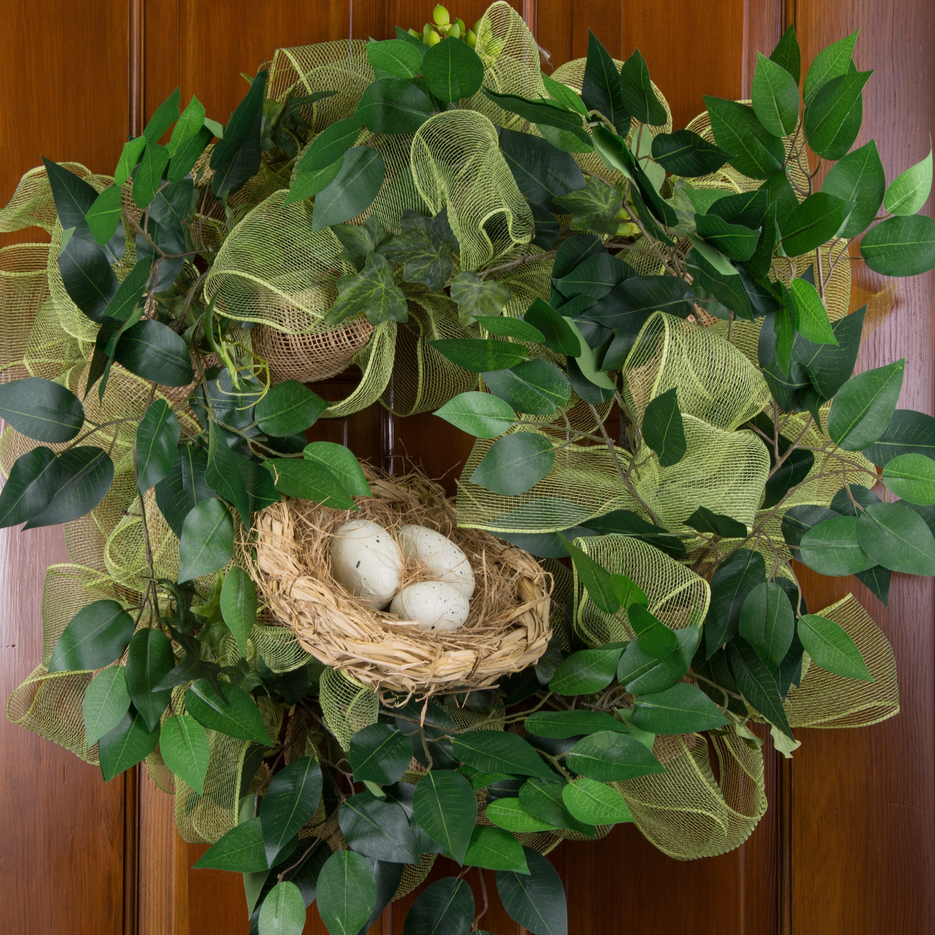 23" Silk Ficus Spray: Green (12) Lifestyle Photo