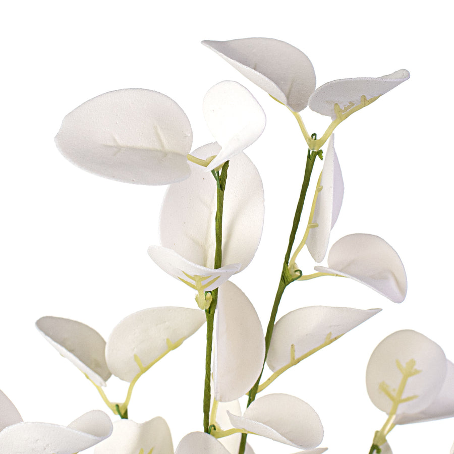 16" Silver Dollar Eucalyptus Pick: White Lifestyle Photo