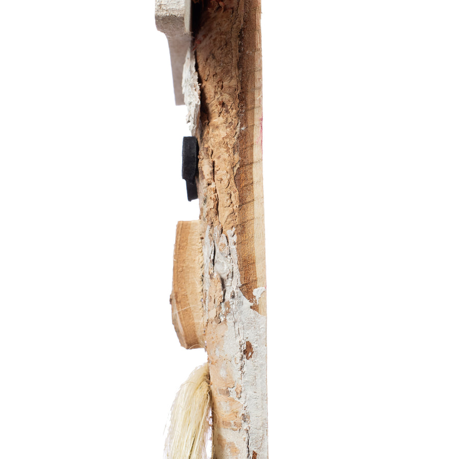 32" Single Plank Birch Decoration: Santa detail photo 4