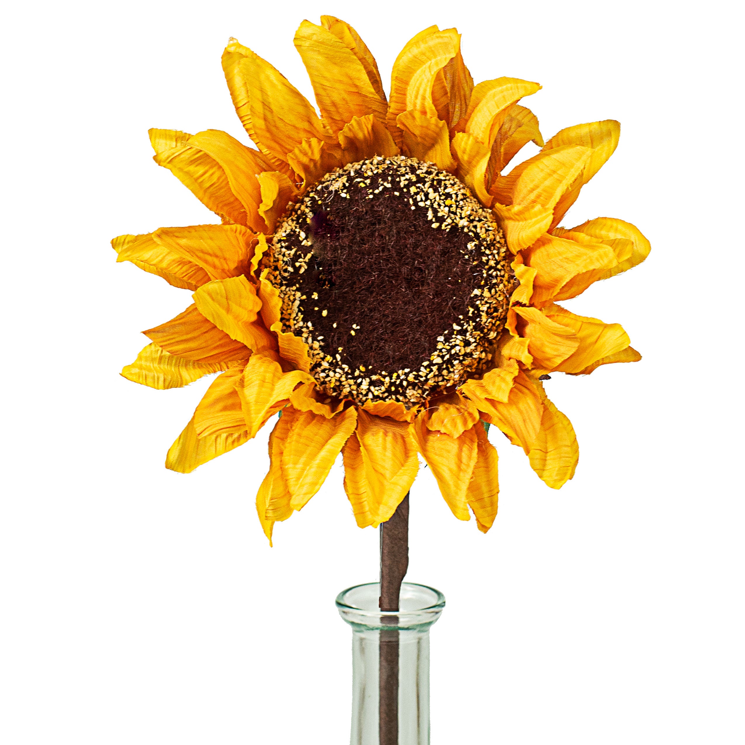12" Single Wrinkled Sunflower: Yellow Item Number: ISB67271
