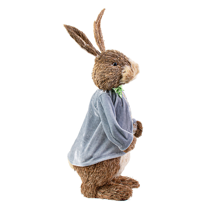 16" Sisal Bunny Decoration: Boy detail photo 3