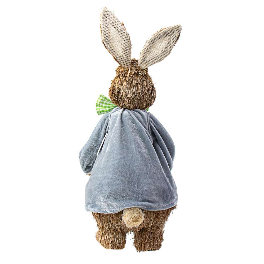 16" Sisal Bunny Decoration: Boy detail photo 4