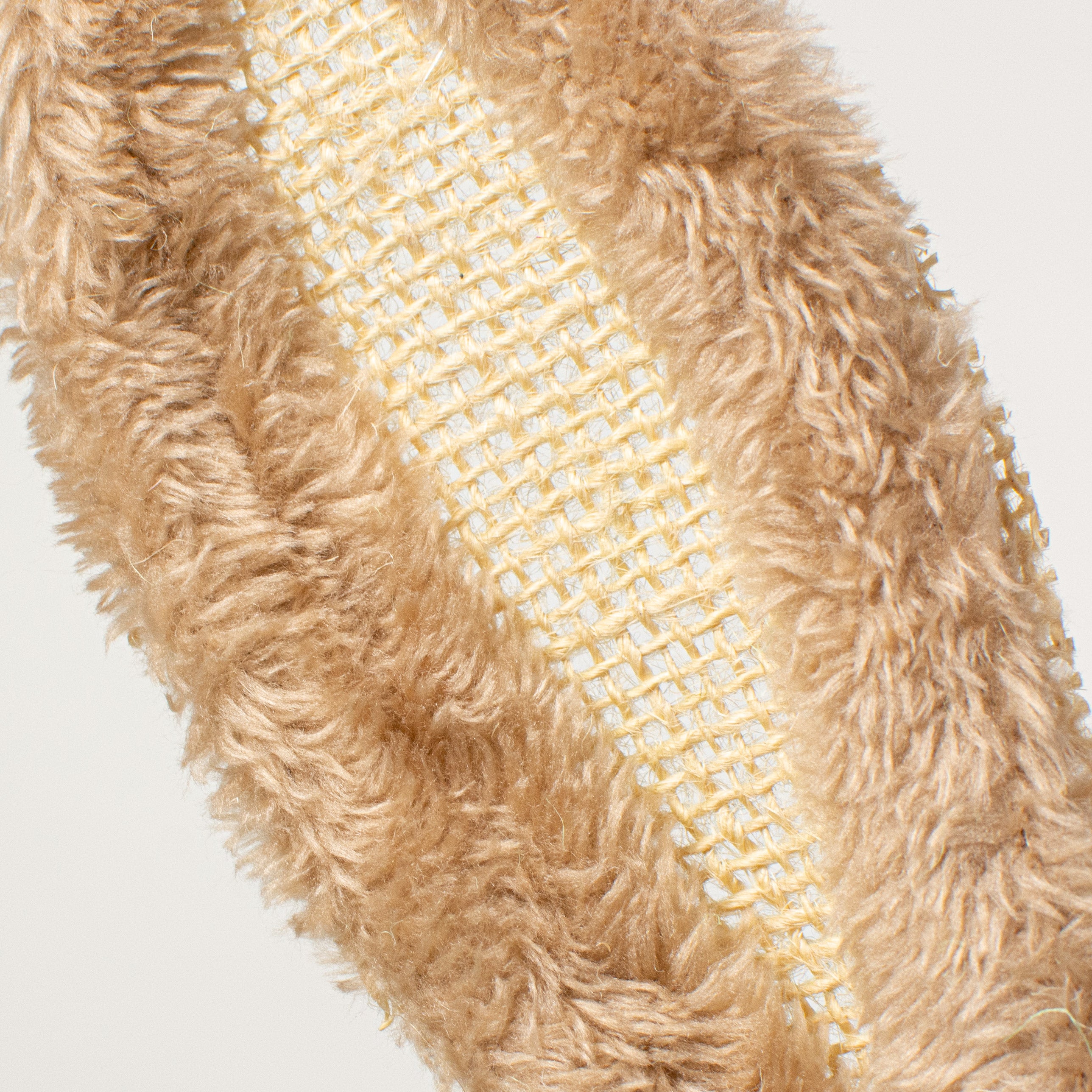 20" Sisal Bunny Head: Green With Floral Fabric detail photo 3