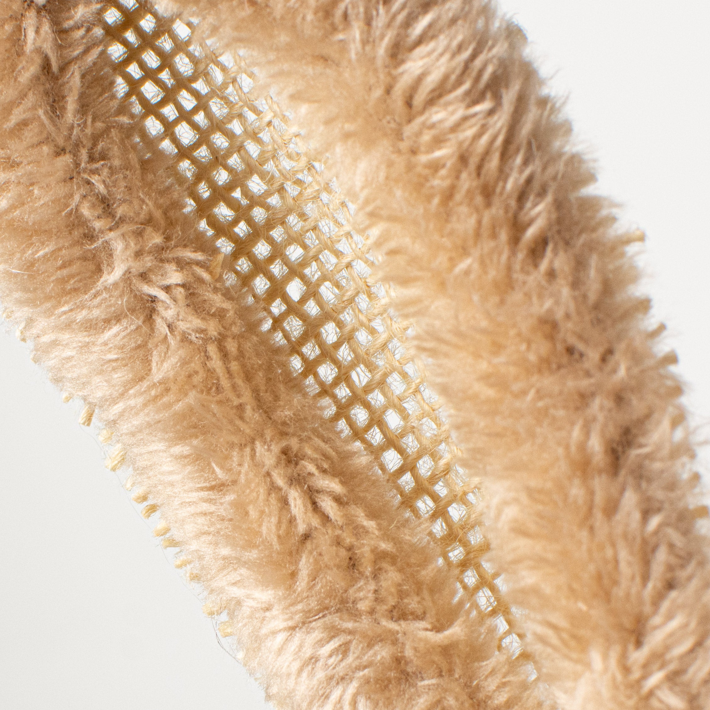20" Sisal Bunny Head: Pink With Floral Fabric detail photo 4
