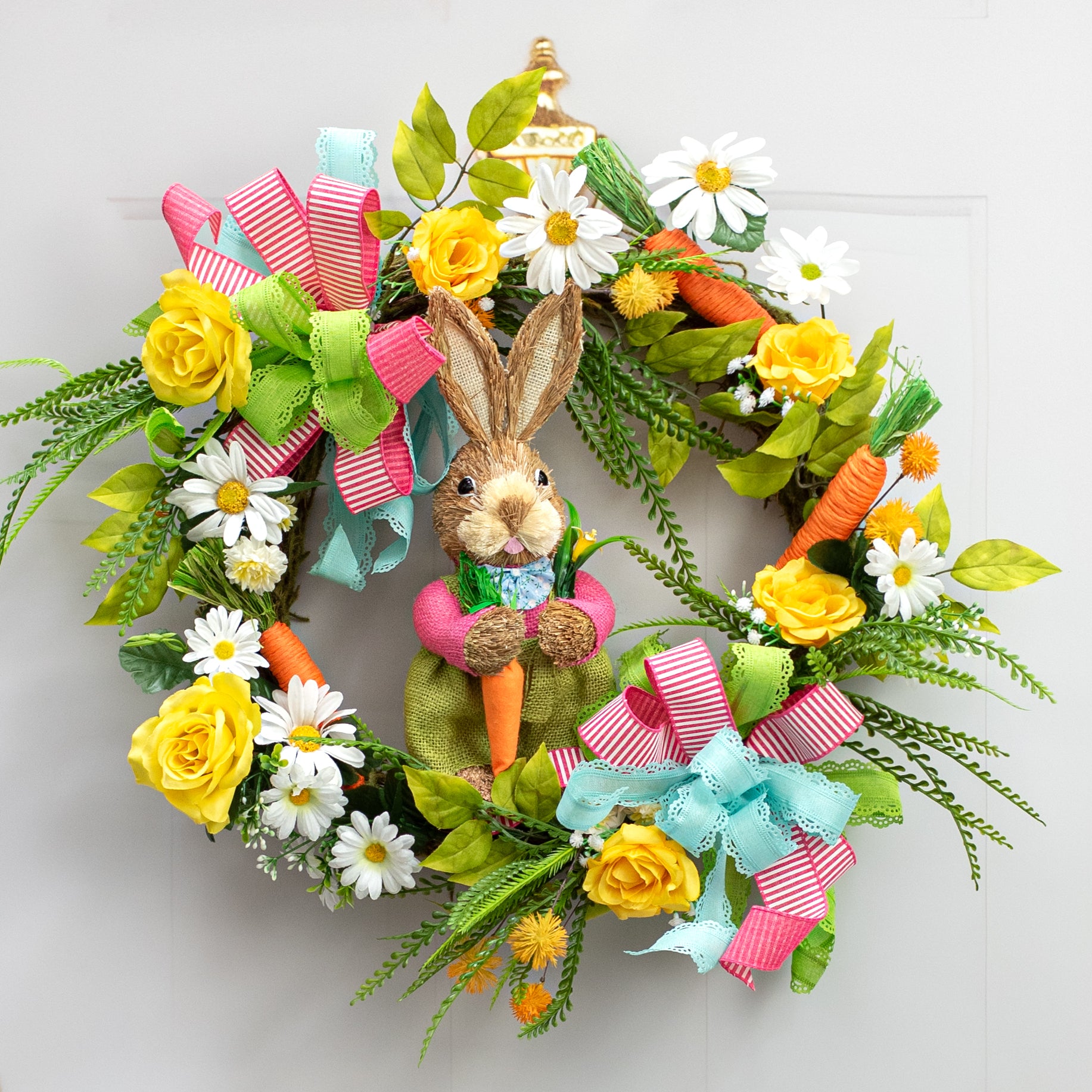 13" Sisal Bunny Standing Decoration: Boy Lifestyle Photo