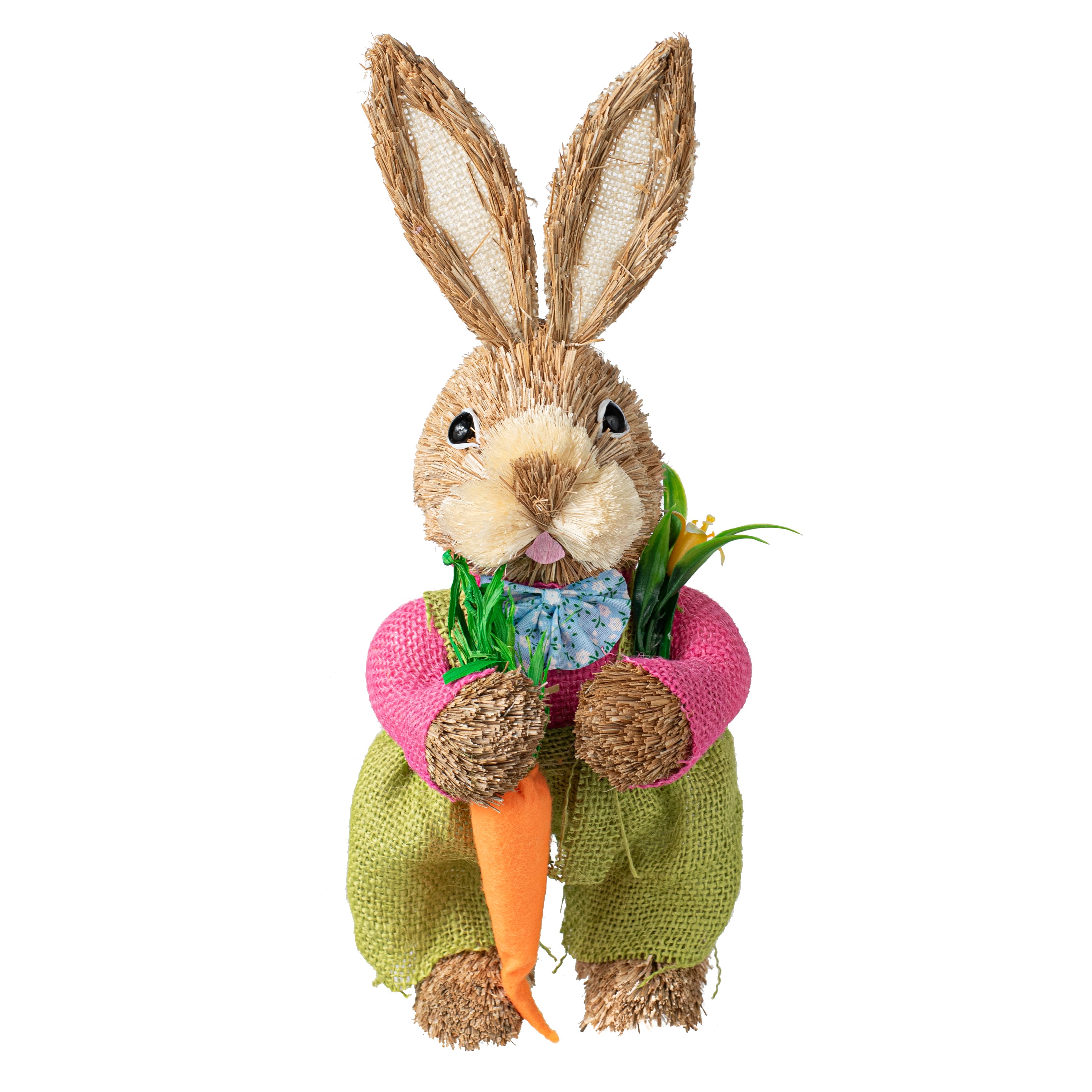 13" Sisal Bunny Standing Decoration: Boy Item Number: 241237