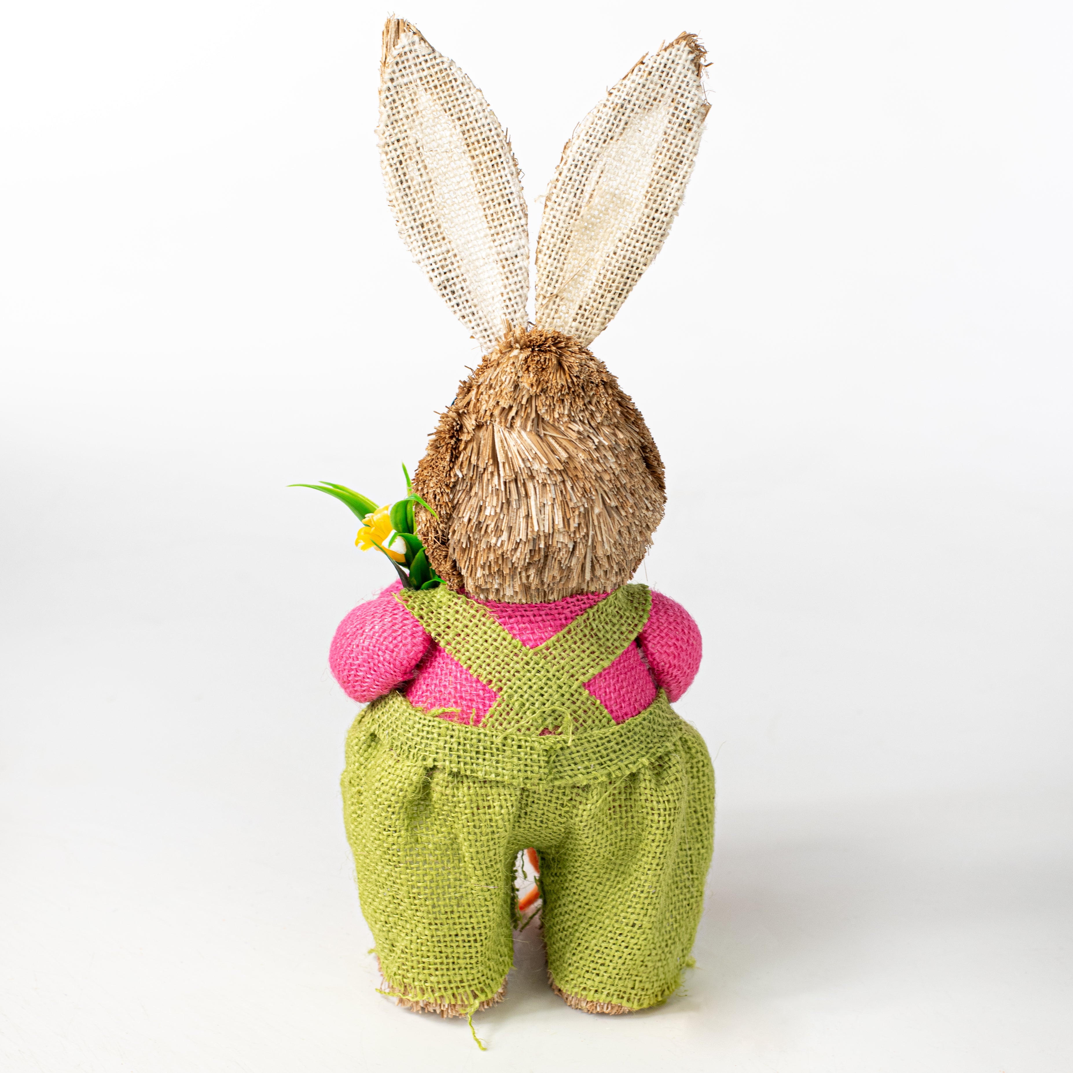 13" Sisal Bunny Standing Decoration: Boy detail photo 5