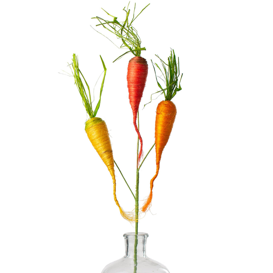 24" Sisal Carrot Pick: Red, Orange, Yellow Item Number: 63030RDORYW