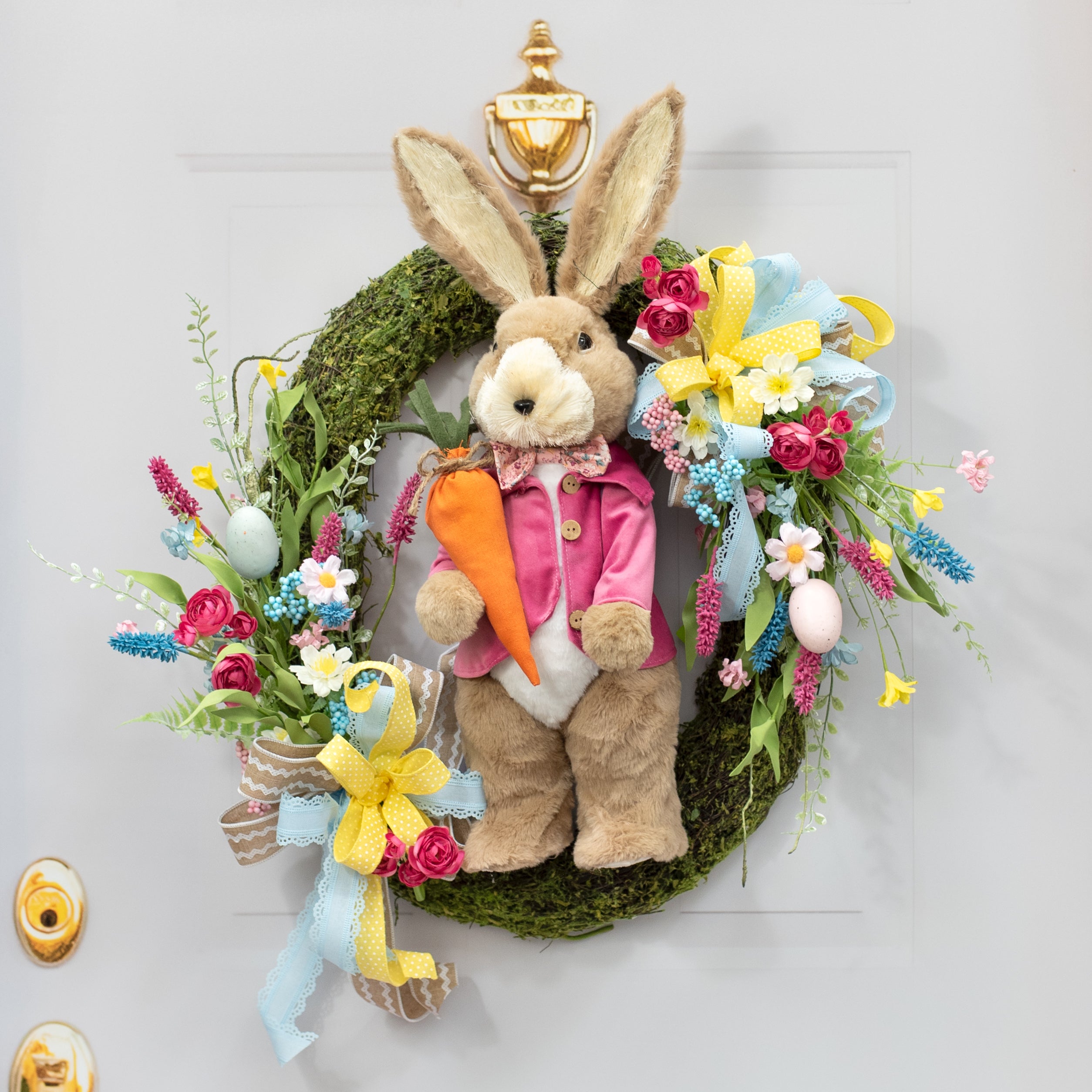 23" Sisal & Fur Floral Print Boy Bunny Lifestyle Photo