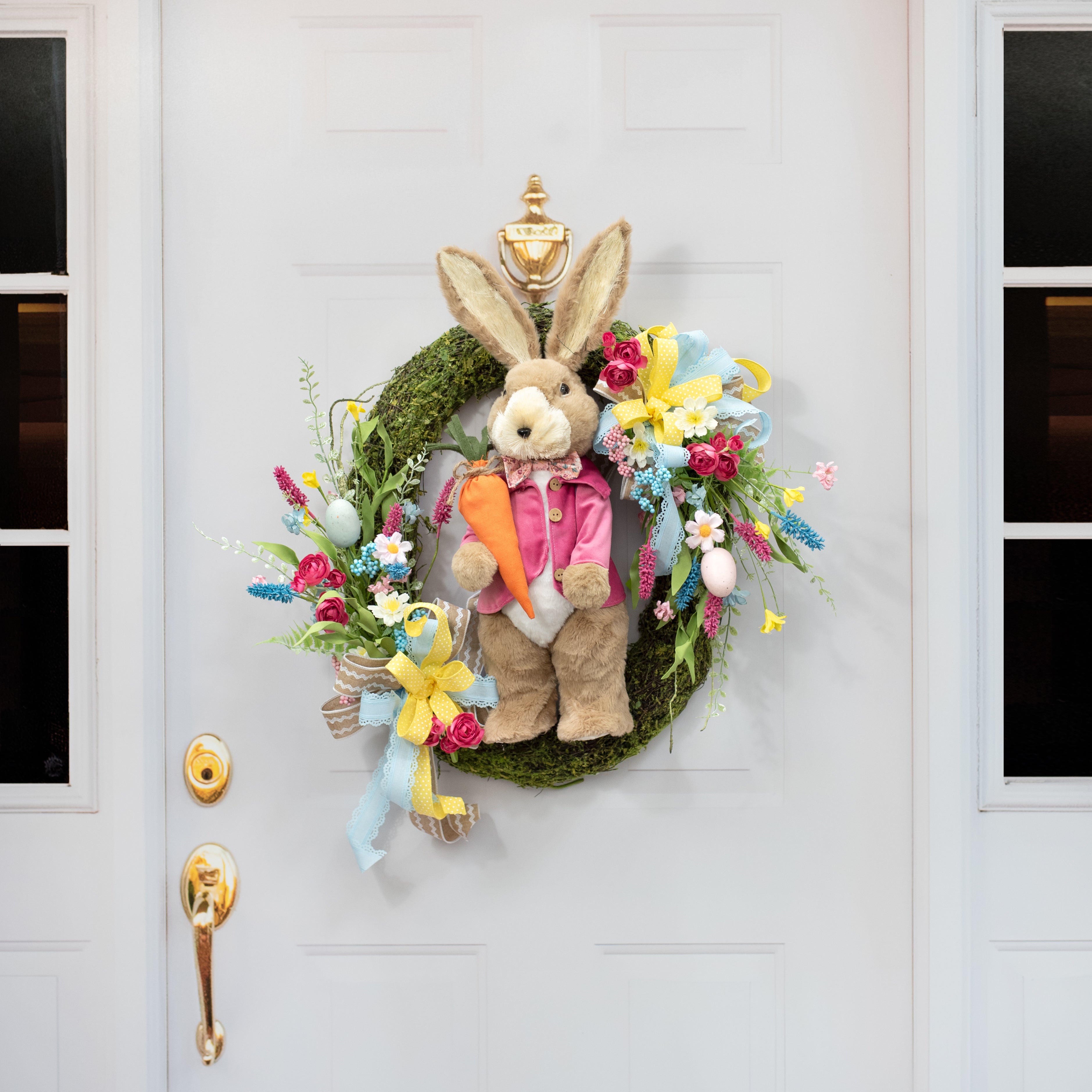 23" Sisal & Fur Floral Print Boy Bunny detail photo 4