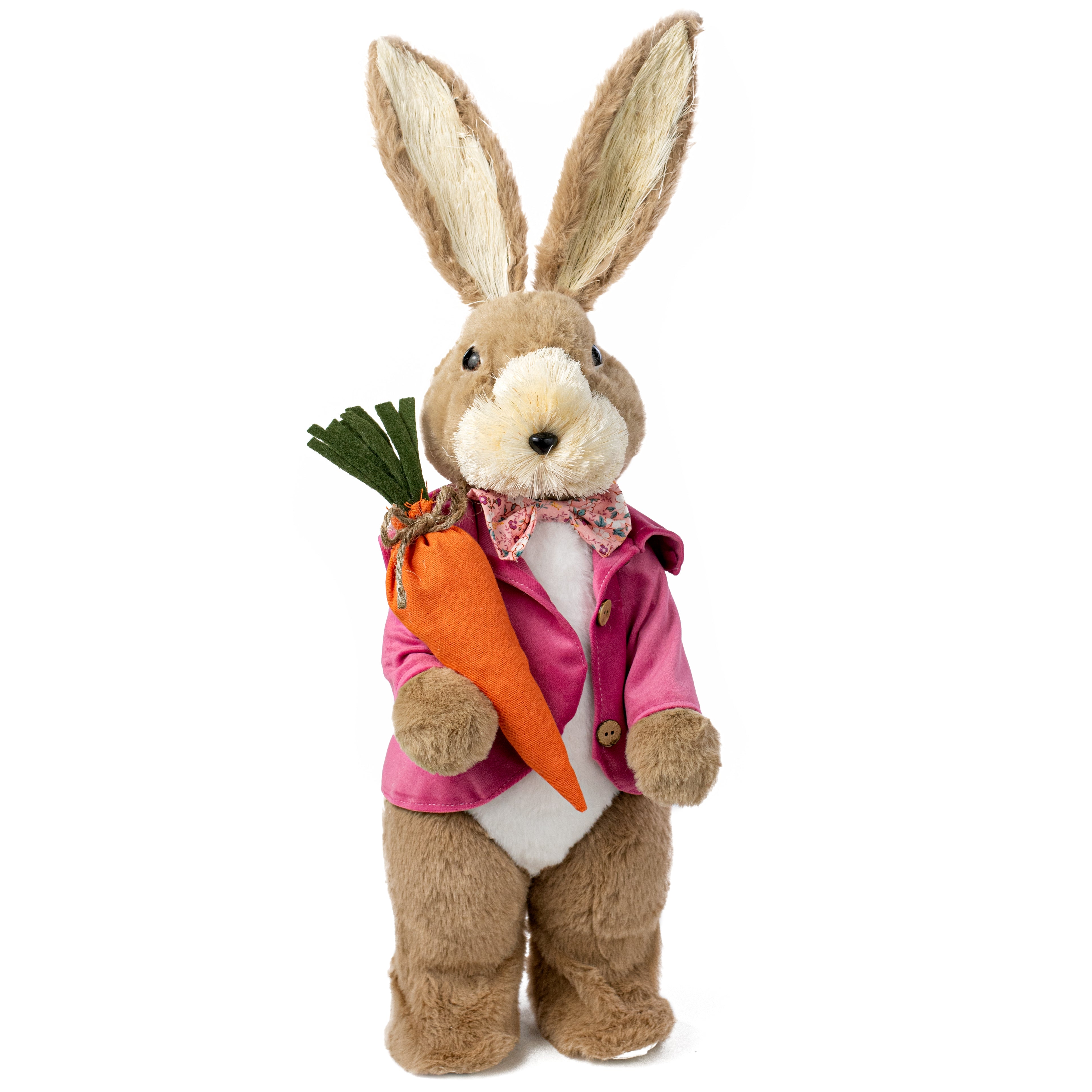 23" Sisal & Fur Floral Print Boy Bunny Item Number: 63529BT