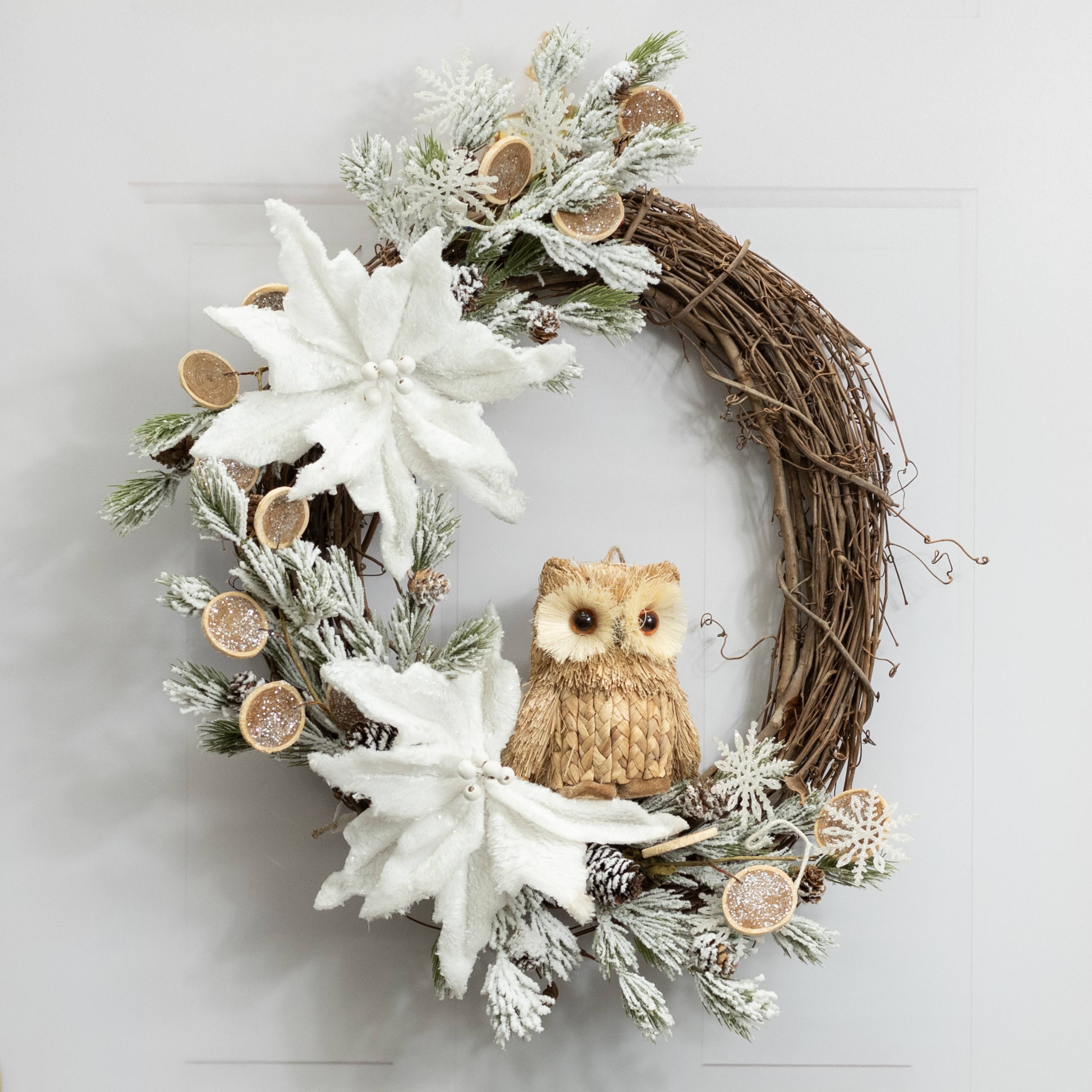 6" Sisal Owl Ornament Lifestyle Photo