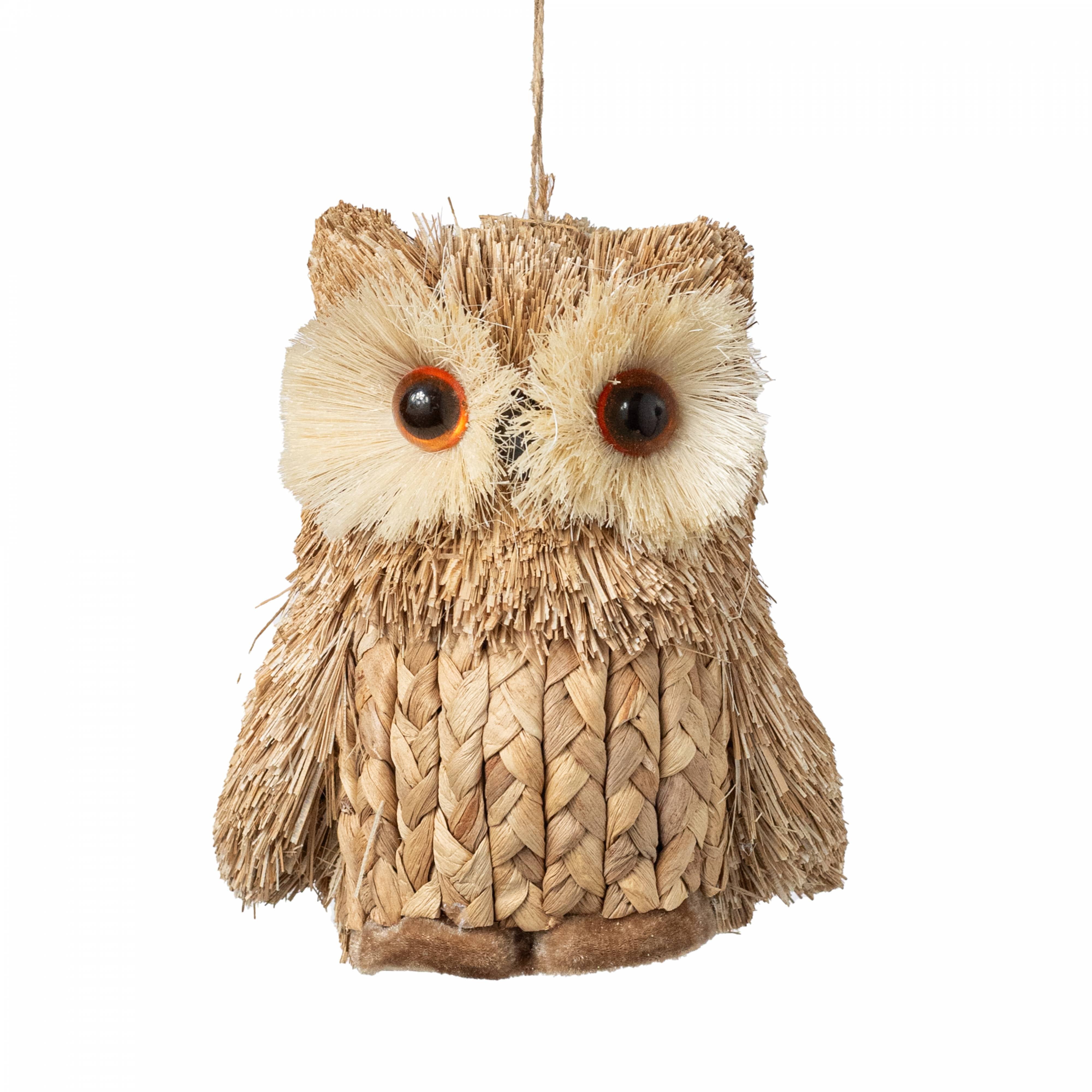 6" Sisal Owl Ornament Item Number: 234166