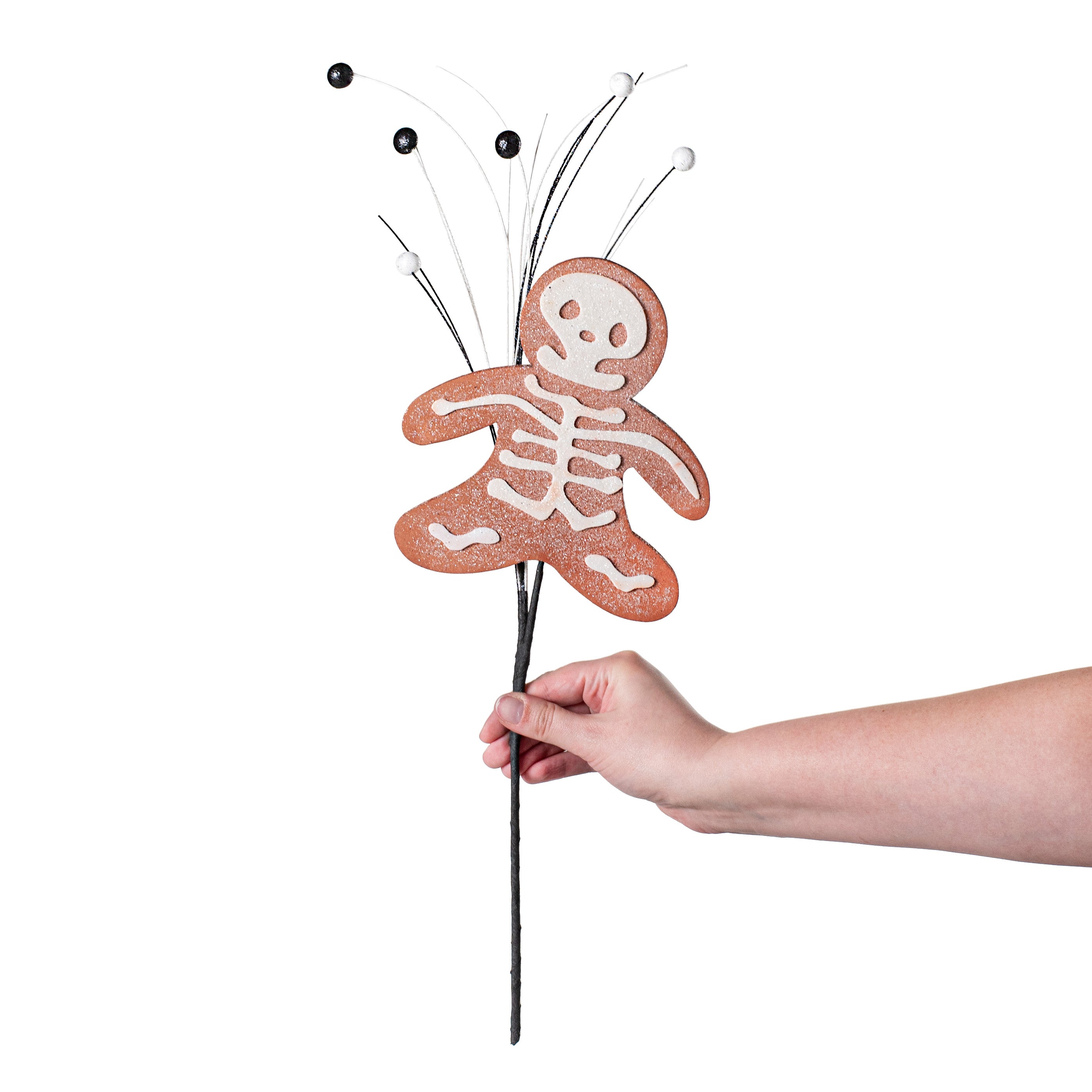 19" Skeleton Cookie Pick: Brown detail photo 3