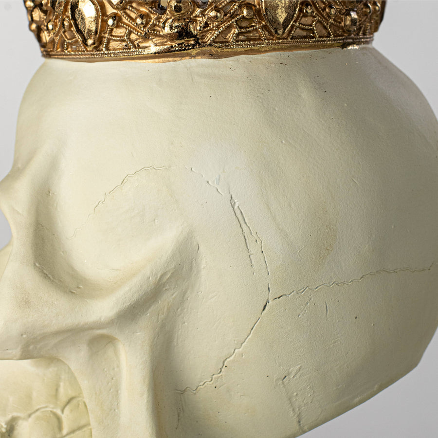 8.75" Skull with Crown Decor detail photo 4