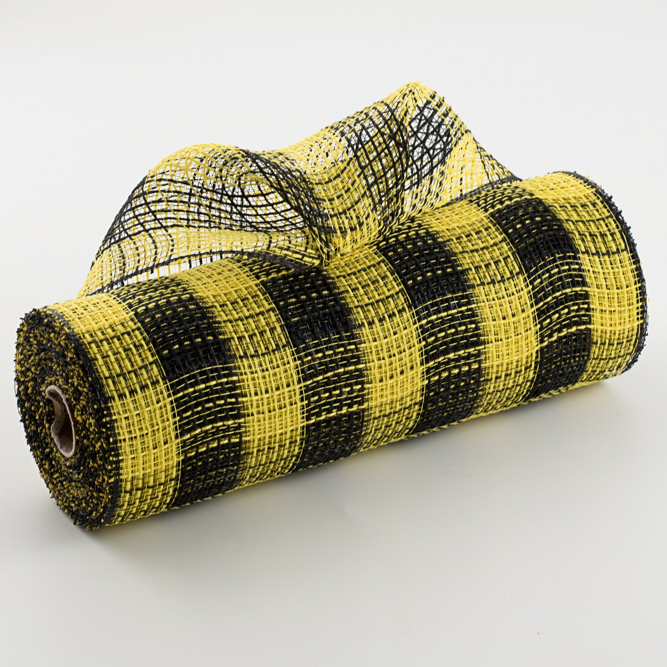 10" Small Check Fabric Mesh: Black & Yellow Item Number: RY8320F4
