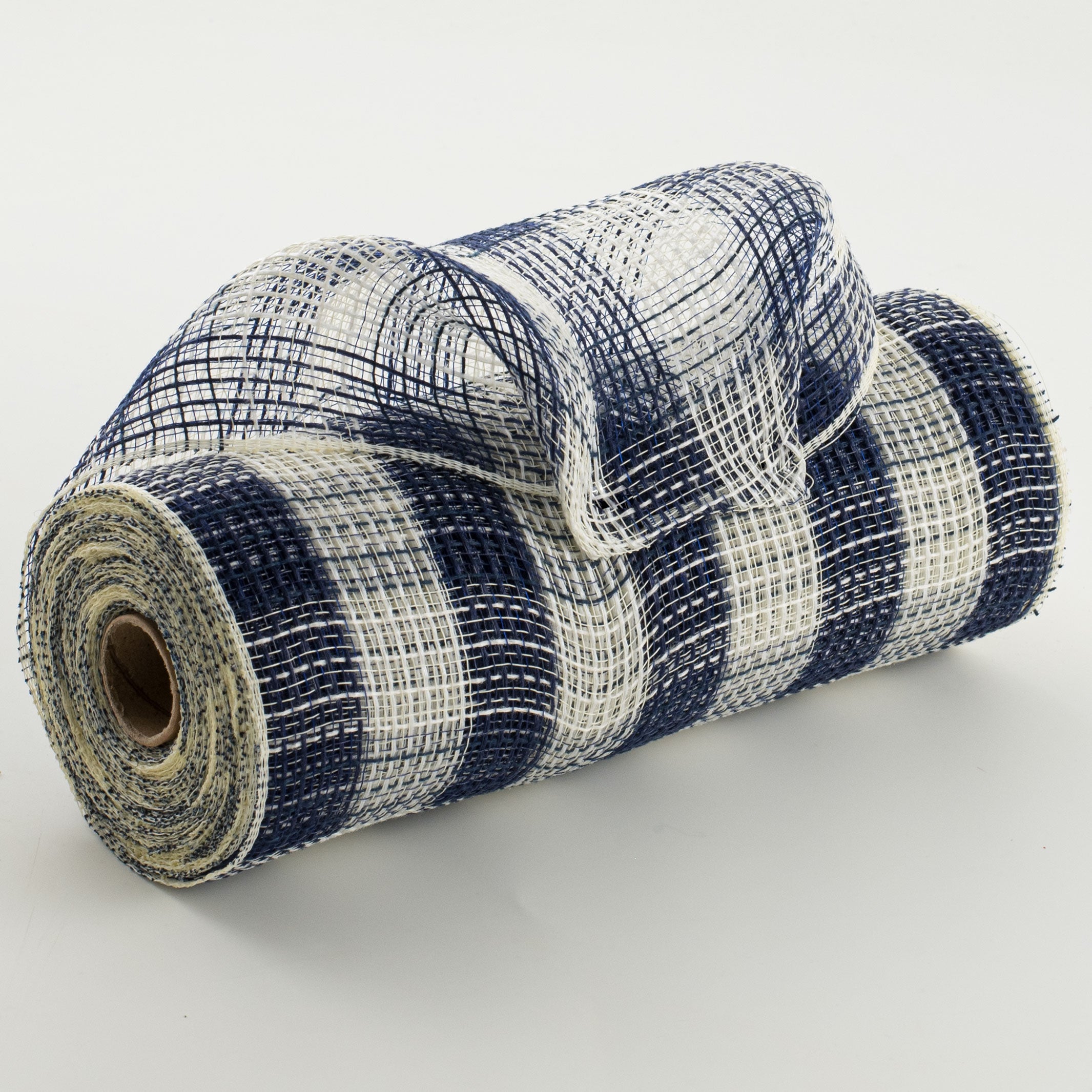 10" Small Check Fabric Mesh: Navy & Cream Item Number: RY8320B7