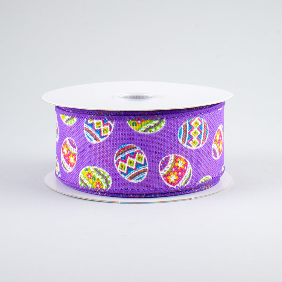 1.5" Small Egg Dots Ribbon: Lavender (10 Yards)