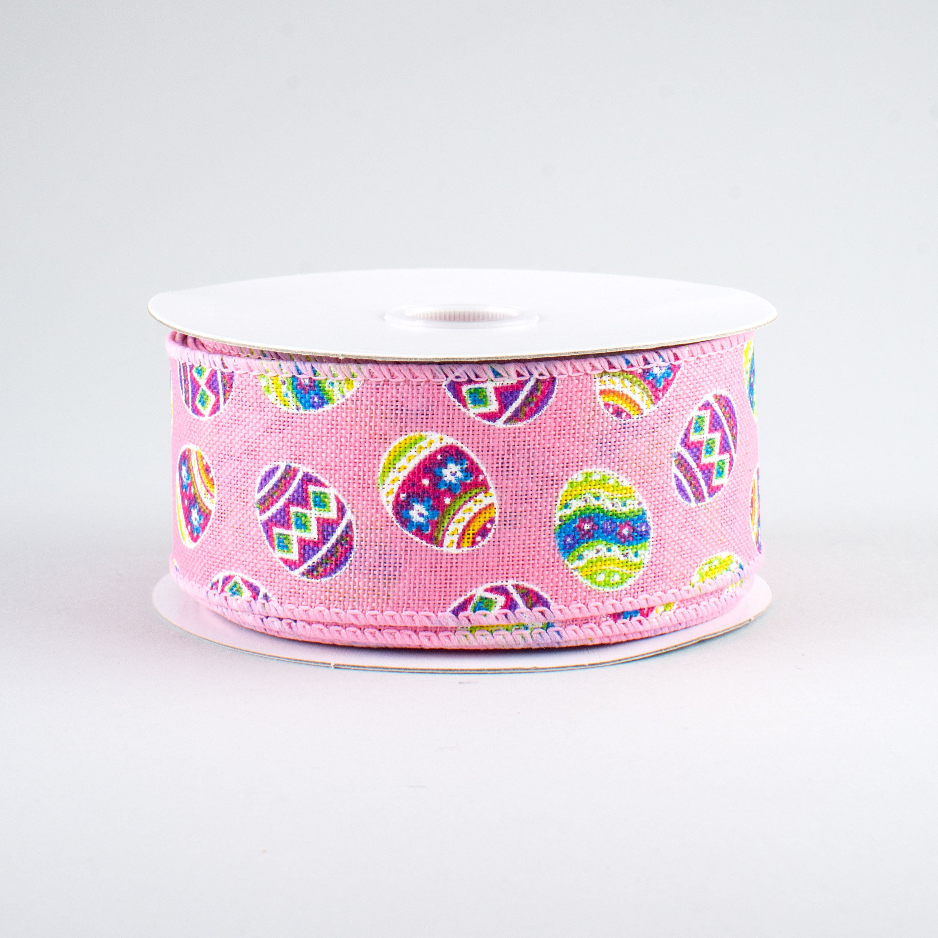 1.5" Small Egg Dots Ribbon: Light Pink (10 Yards)