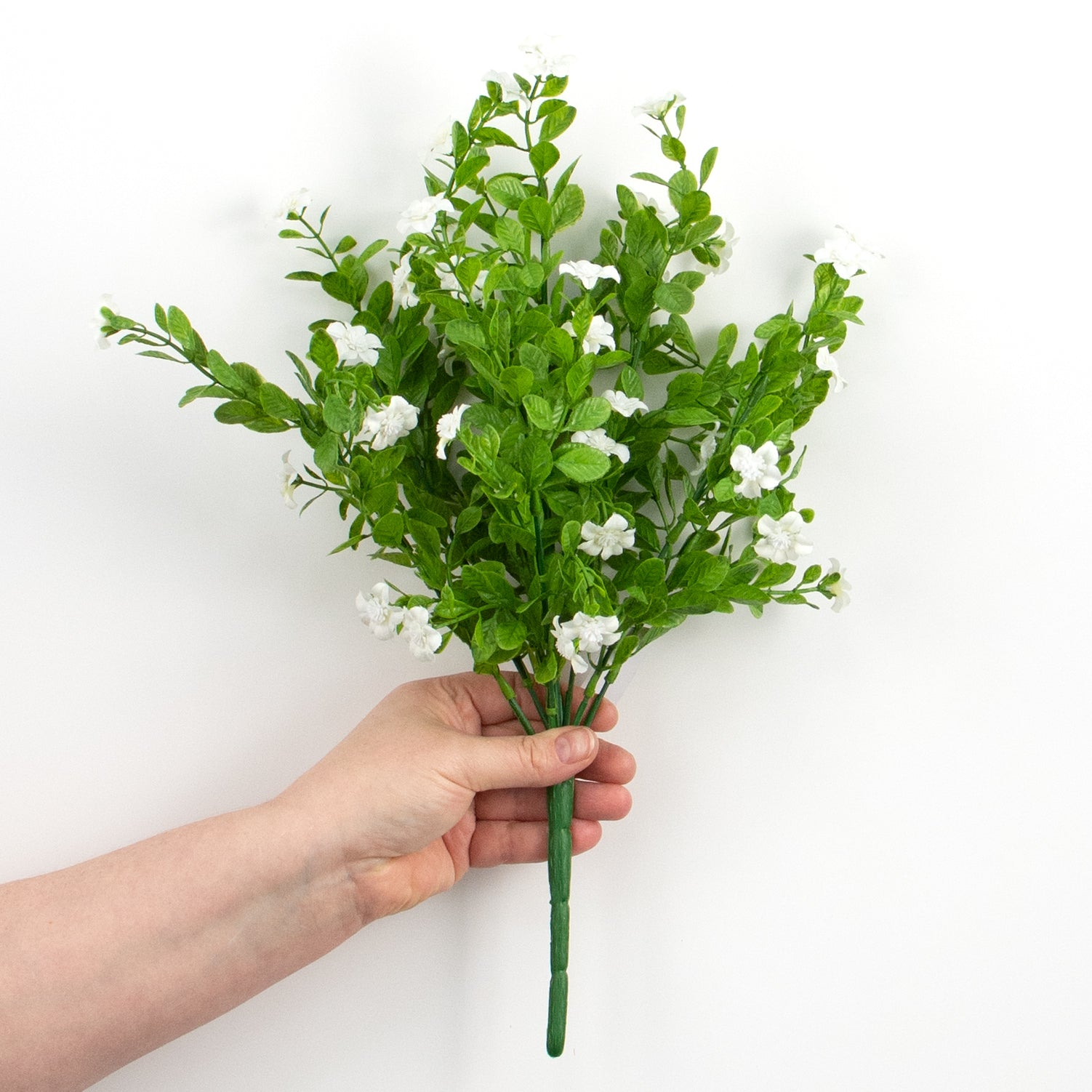17" Small Flower Filler Bush: White detail photo 3