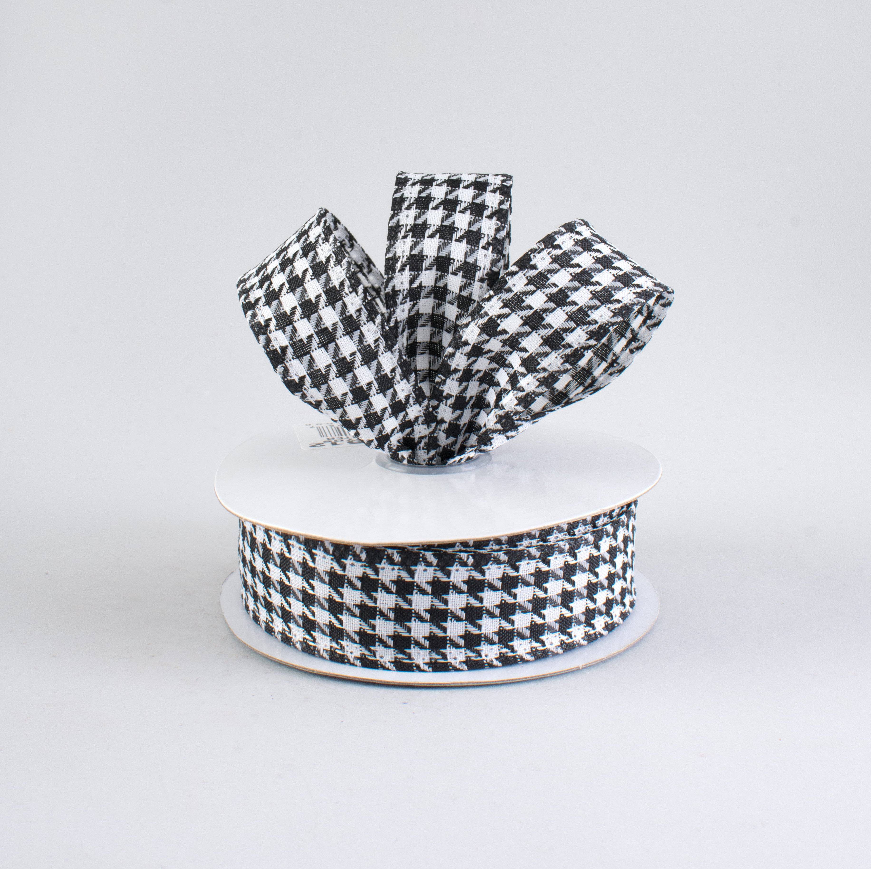 1" Small Houndstooth Ribbon (10 Yards) Lifestyle Photo
