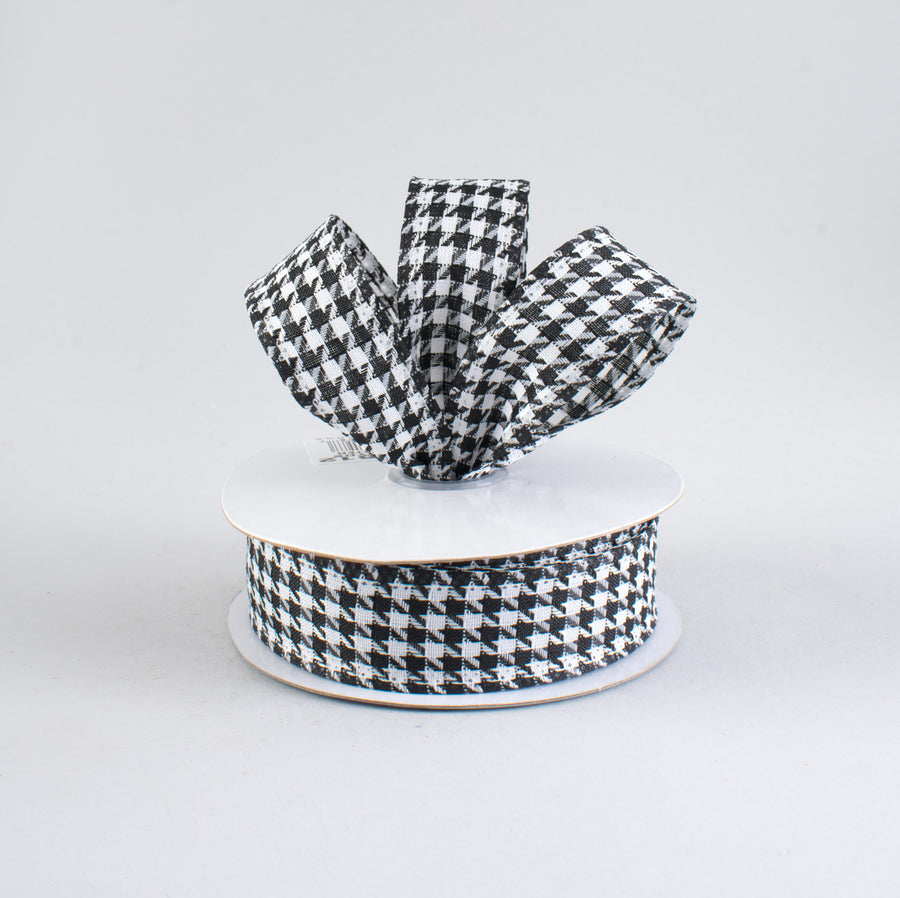 1" Small Houndstooth Ribbon (10 Yards) Lifestyle Photo