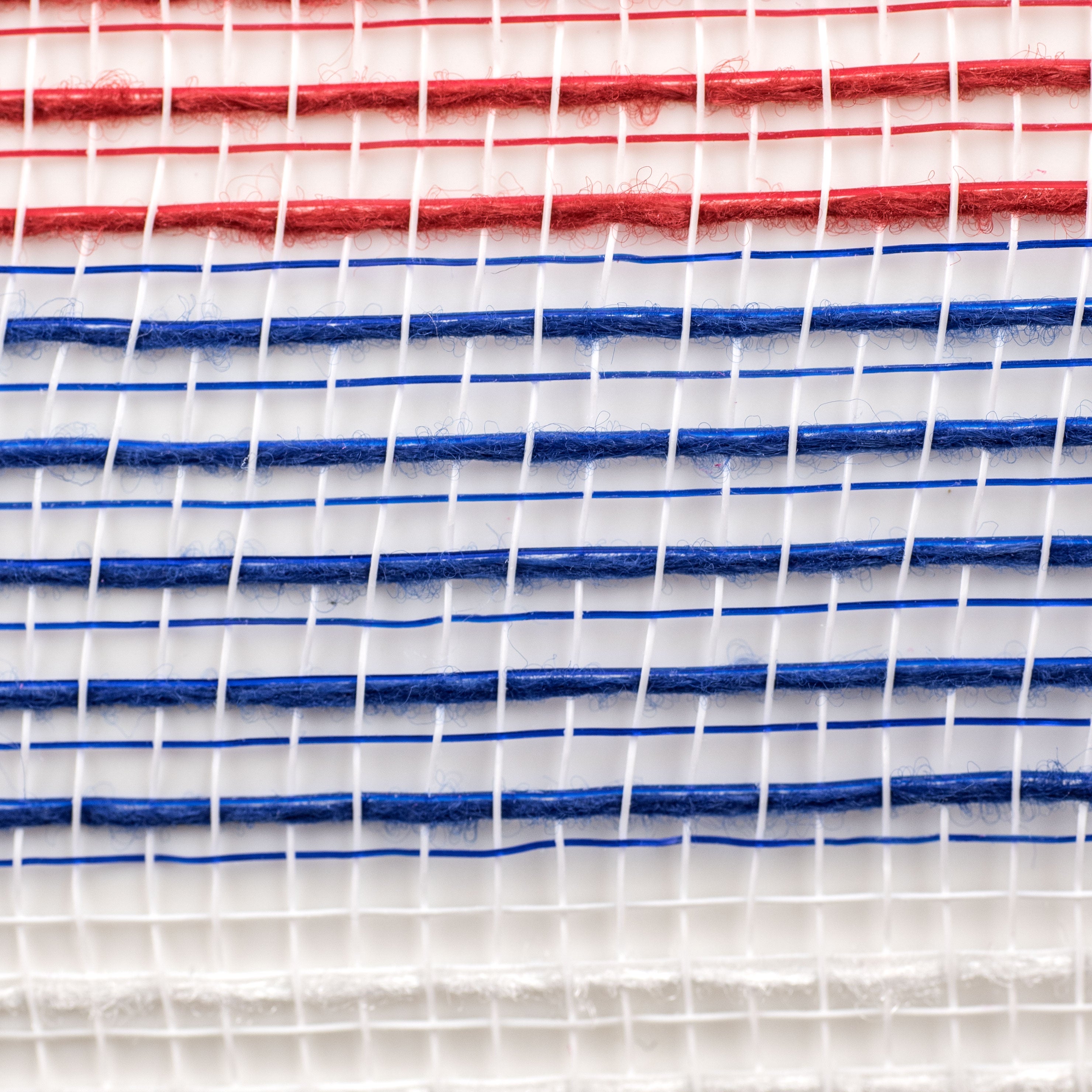 10" Small Stripe Fabric Mesh: Red, White, Blue detail photo 3