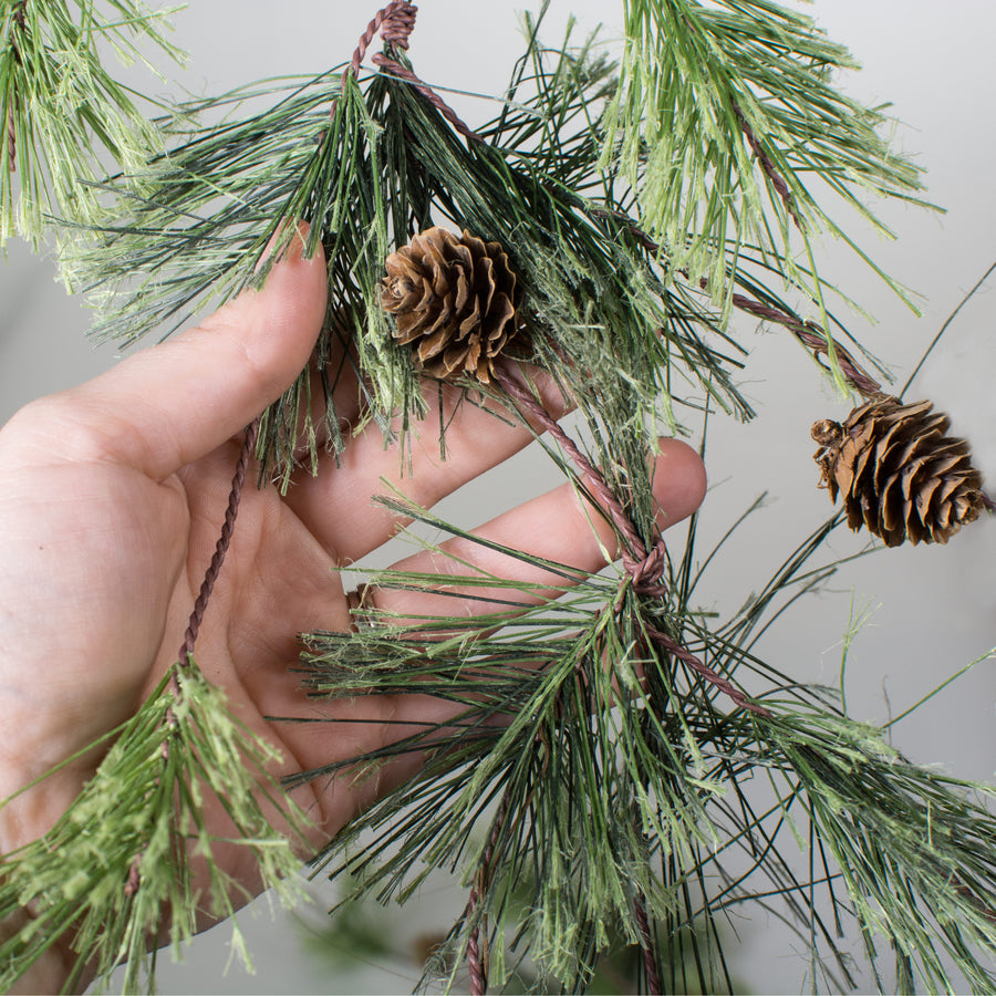 6' Smokey Pine Garland Lifestyle Photo