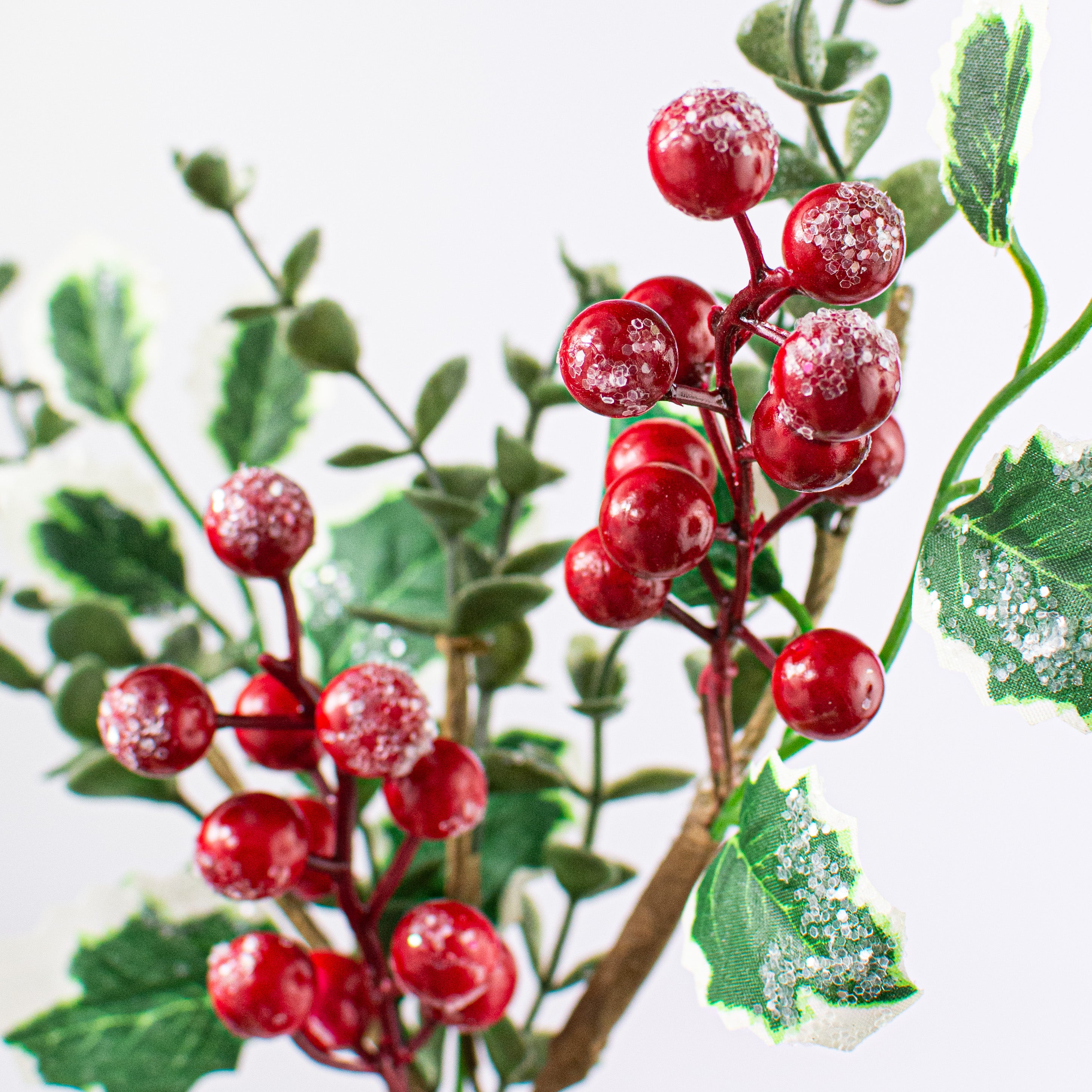 13" Snow Berry Holly Pick: Red & Green Lifestyle Photo