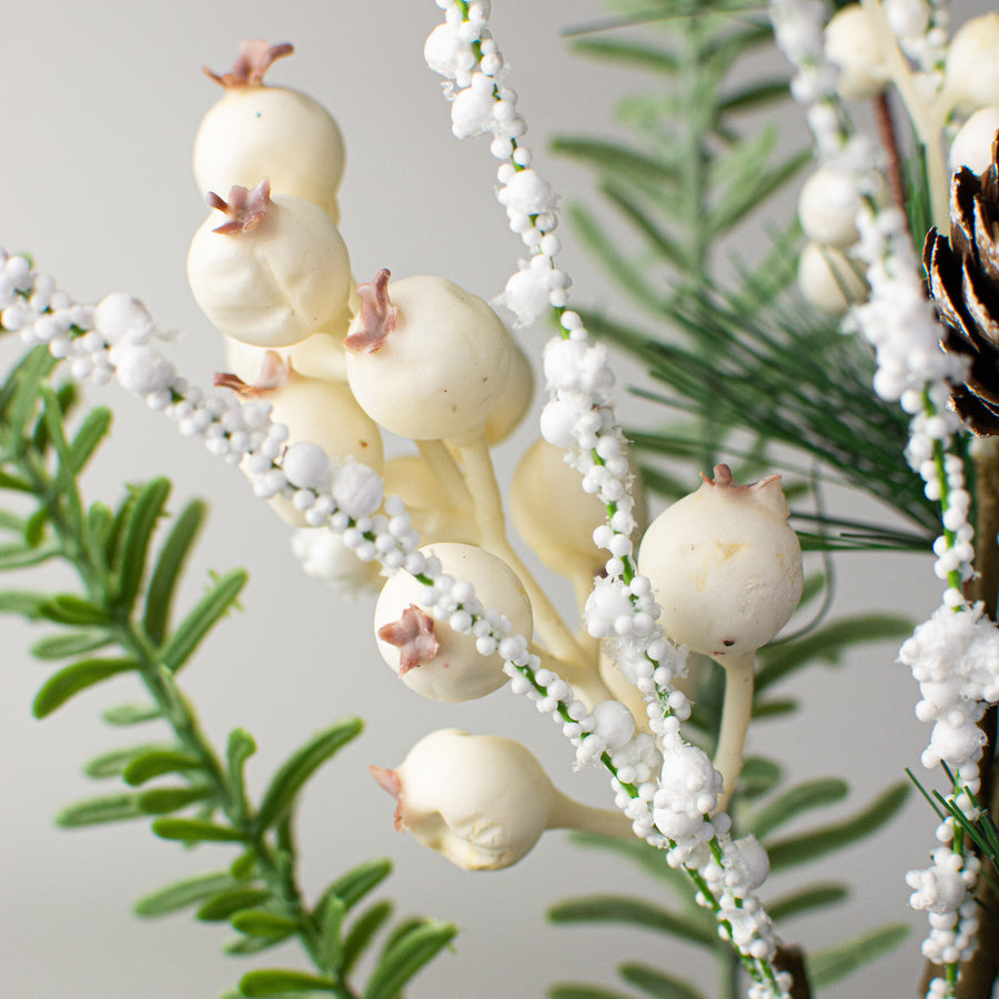 23" Snow Berry, Pine, Eucalyptus Spray Lifestyle Photo
