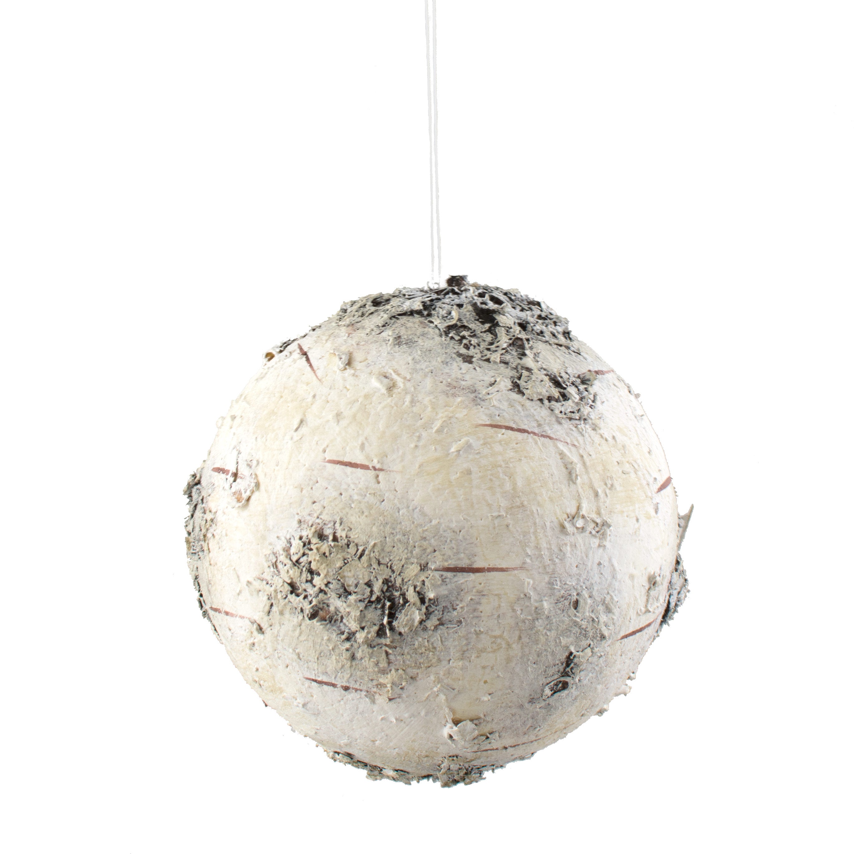 4.5" Snow Birch Ball Ornament Item Number: 2829087WH