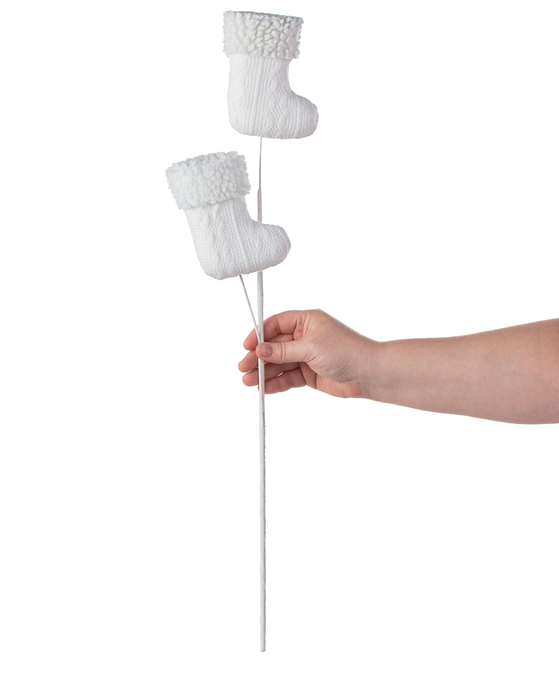 26" Snow Boot Spray: White detail photo 3