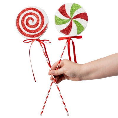 17" Snow Candy Picks (Set of 2) Lifestyle Photo