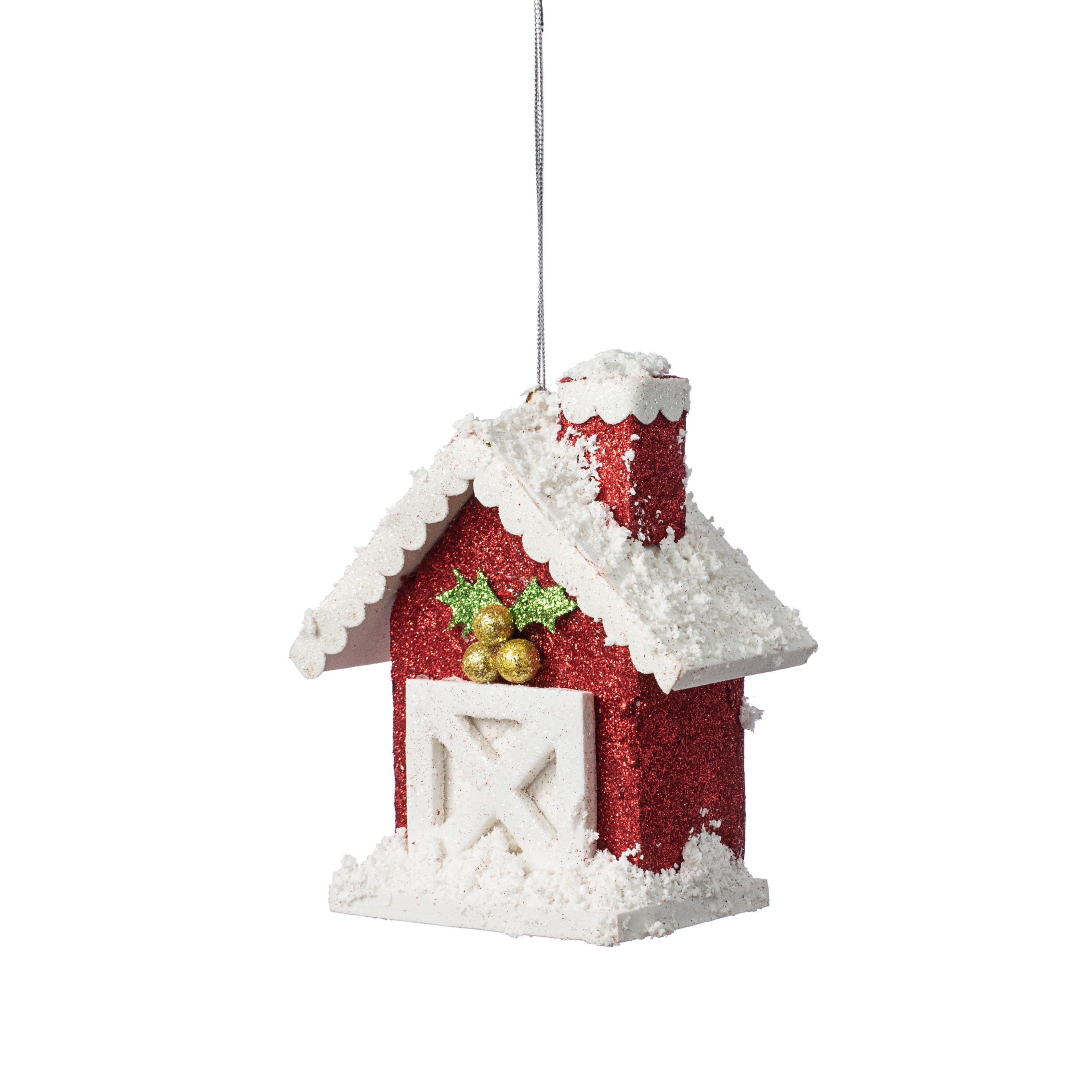 5" Snow Farm House Ornament Item Number: 83752RDWT