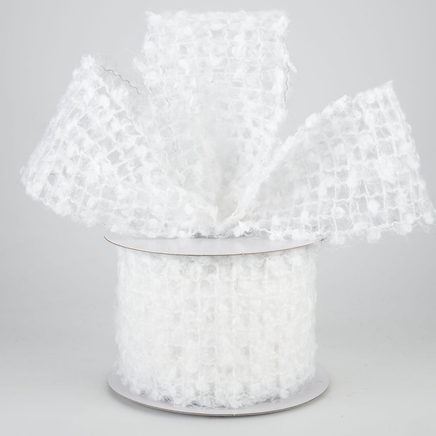 2.5" Snow Flocked Net Ribbon (10 Yards) Lifestyle Photo