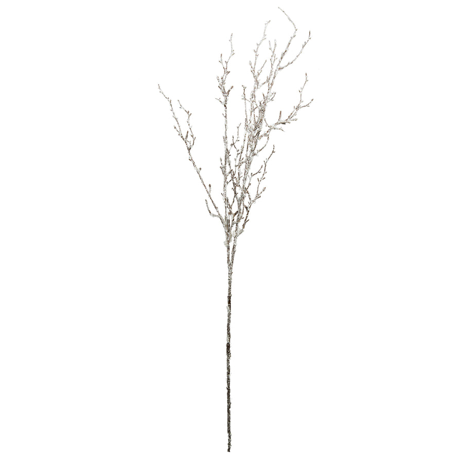 31" Snow Ice Twig Spray detail photo 6