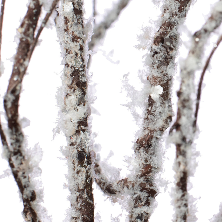 33" Snow Iced Twig Bundle (4) detail photo 3