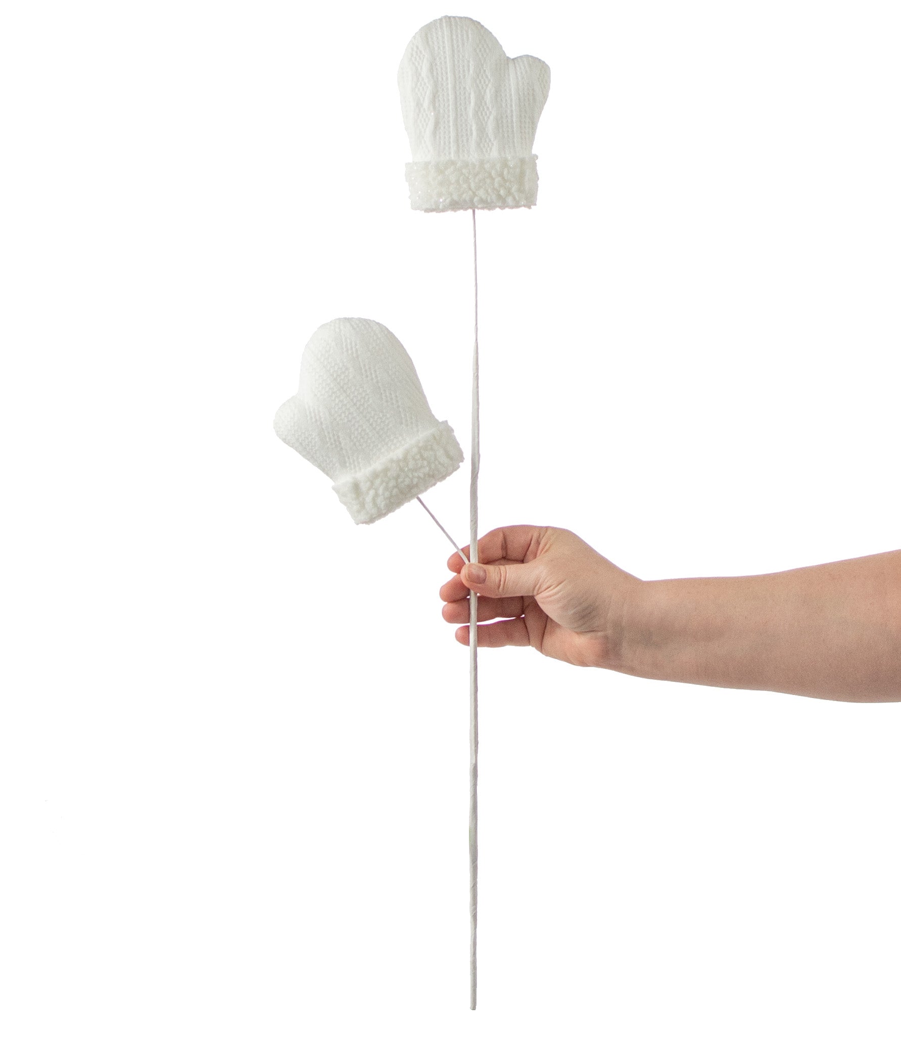26" Snow Mitten Spray: White detail photo 3