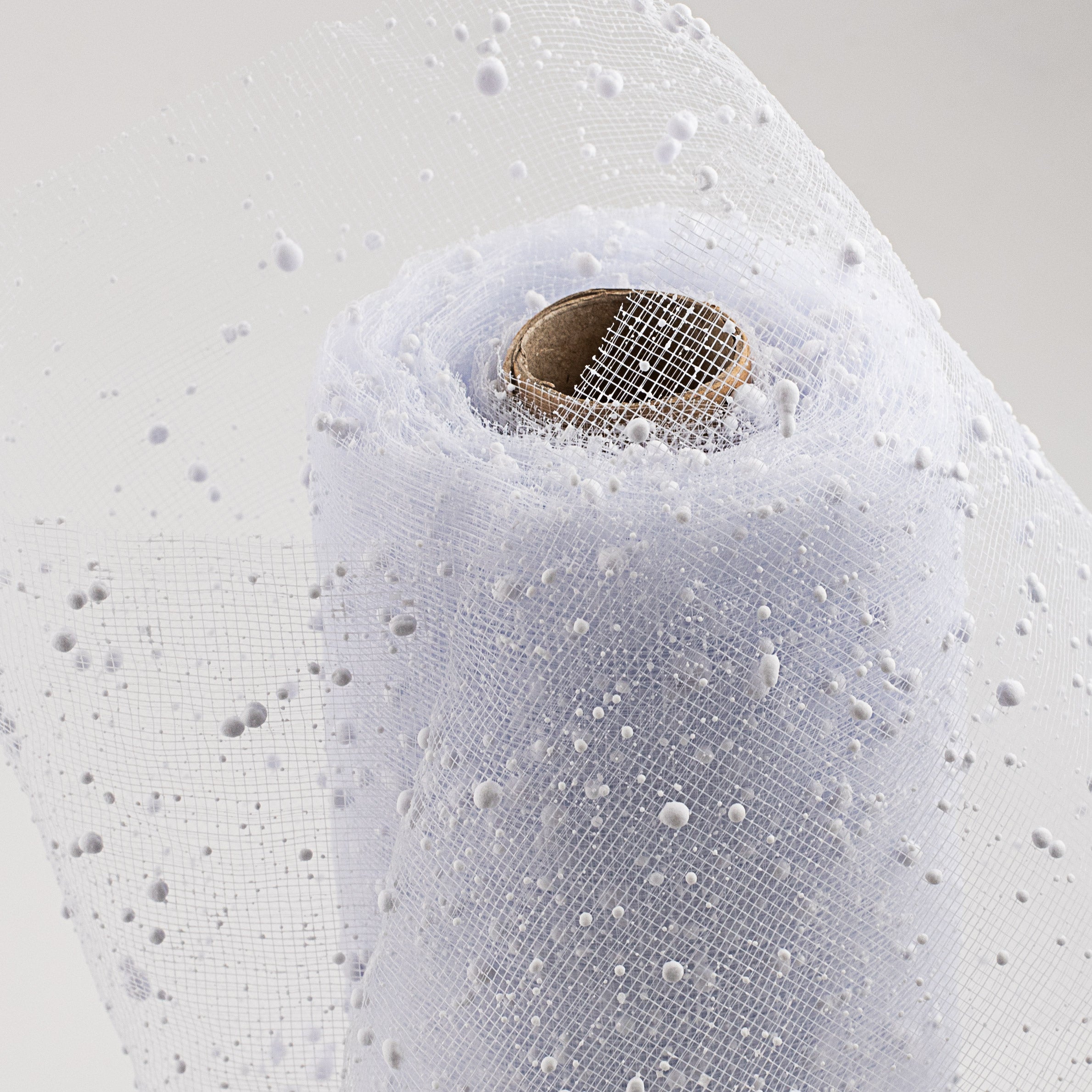 10" Snow Tulle Mesh: White Lifestyle Photo