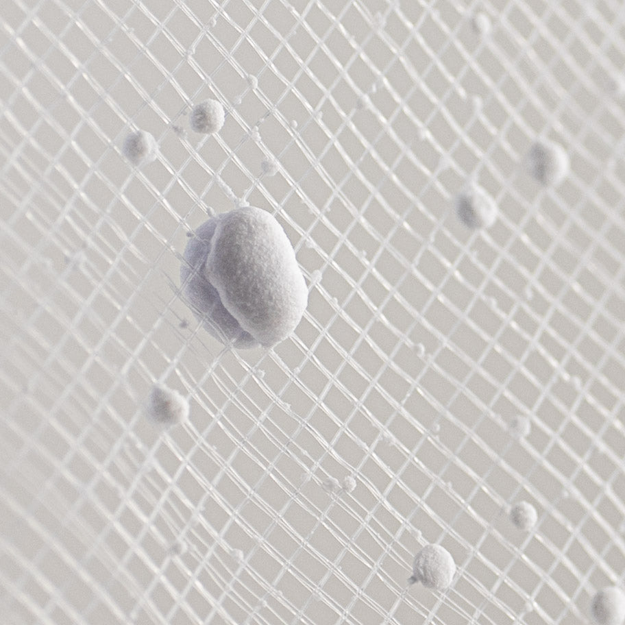 10" Snow Tulle Mesh: White detail photo 4