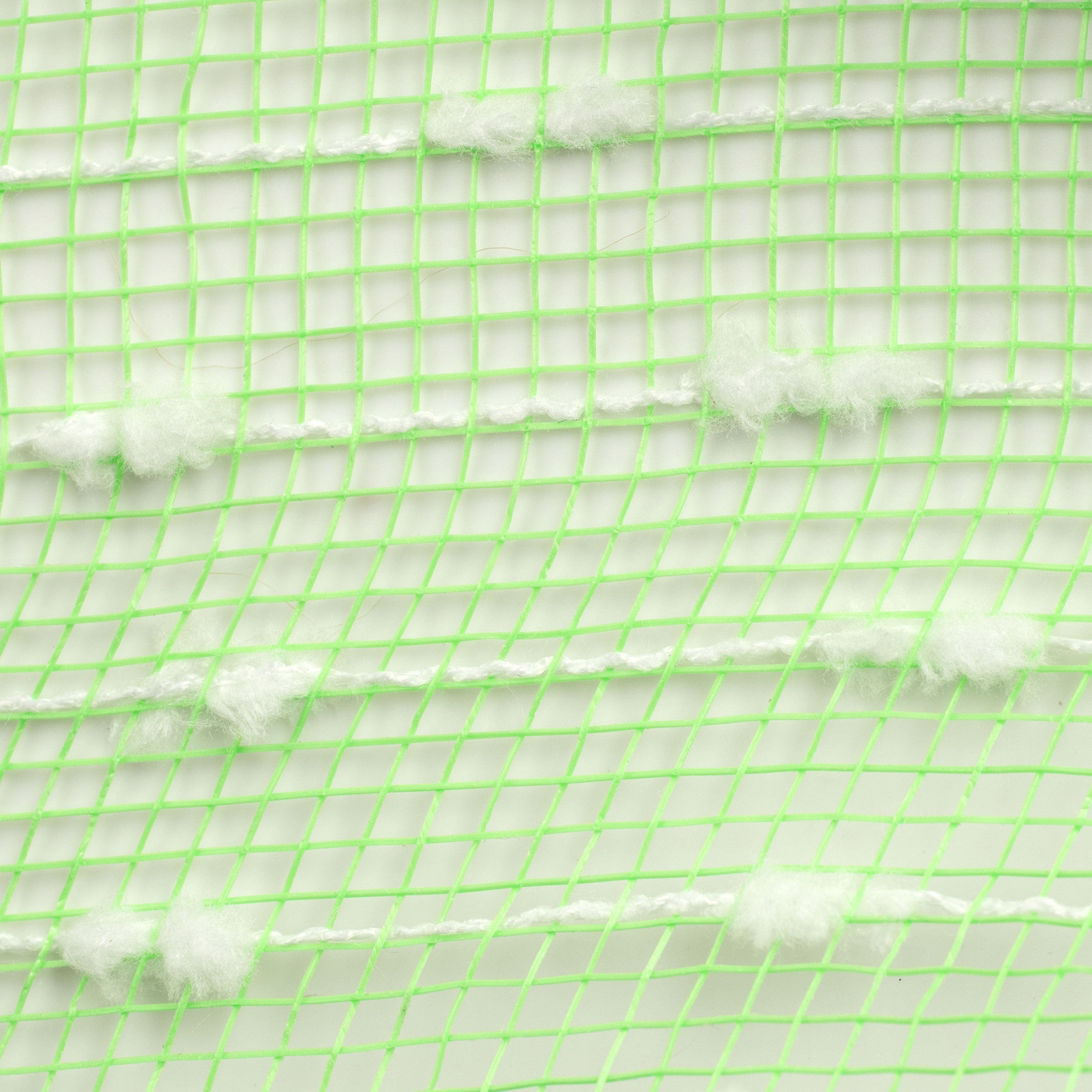 10" Snowball Deco Mesh: Lime Green & White (10 Yards) detail photo 3
