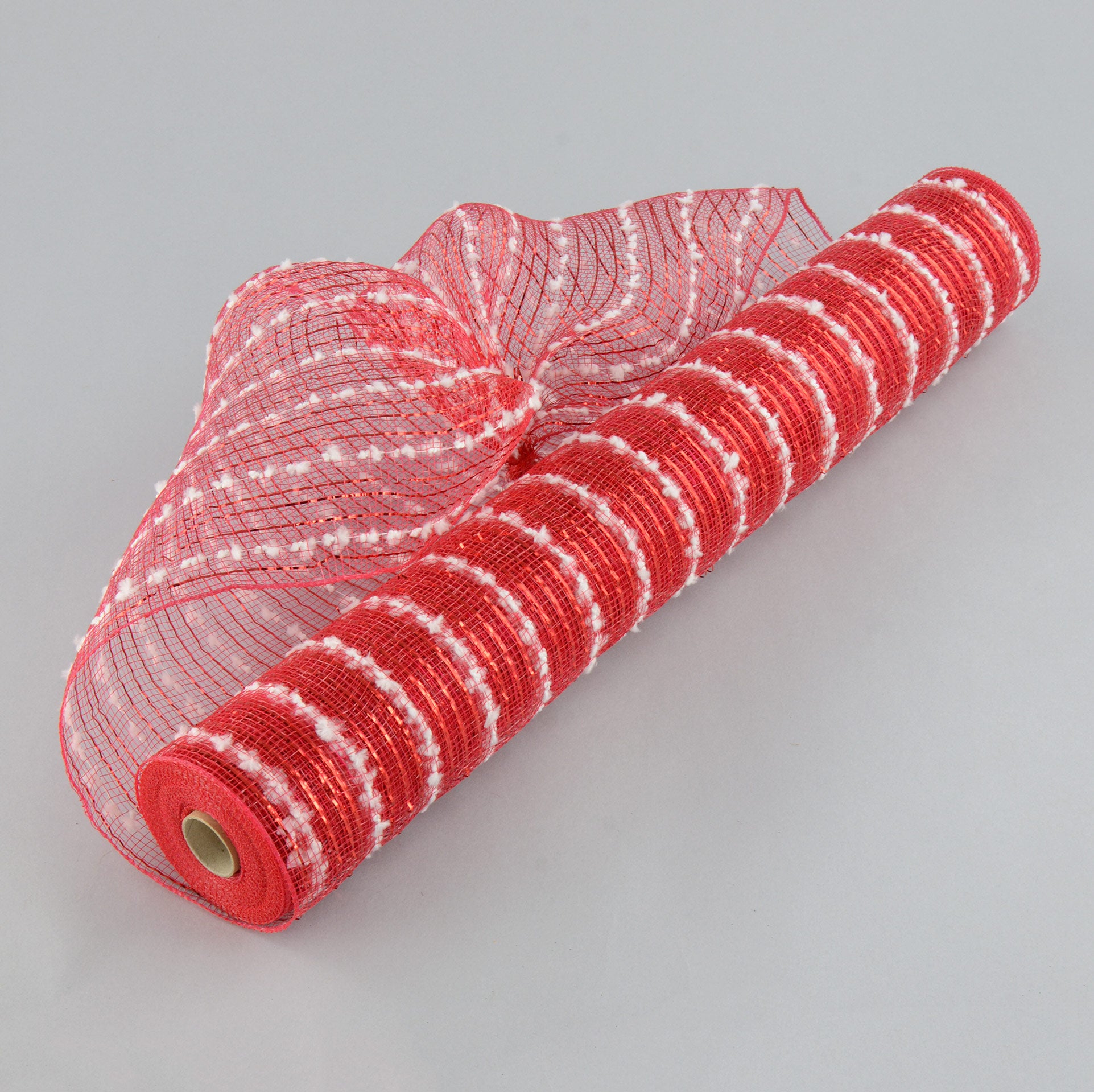 21" Snowball Deco Mesh: Red (10 Yards) Item Number: XB946-12
