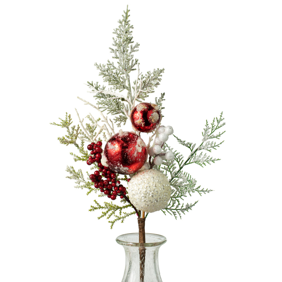 19" Snowball Pine Berry Spray Item Number: 284701