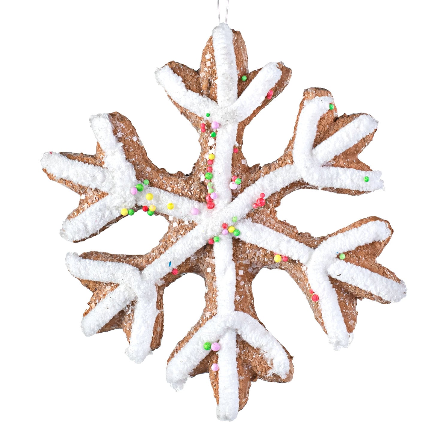 7" Snowflake Cookie Ornament: White Item Number: 85148WT