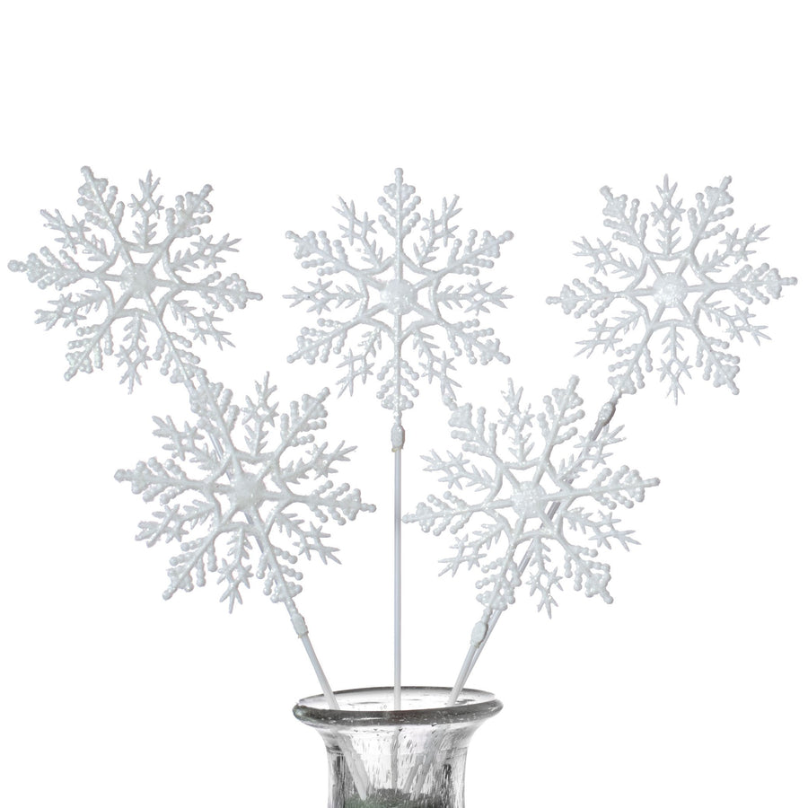 12" Snowflake Picks: White (12) Item Number: XP304230