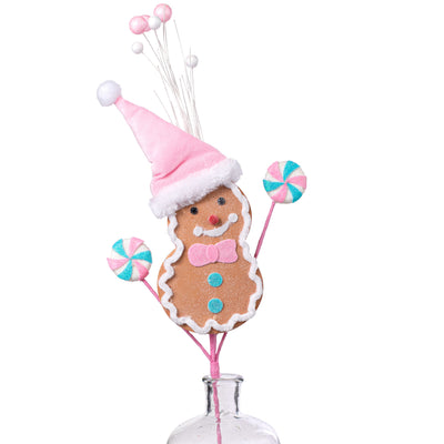 26" Snowman Cookie Spray: Pink & Blue Item Number: 85776PK