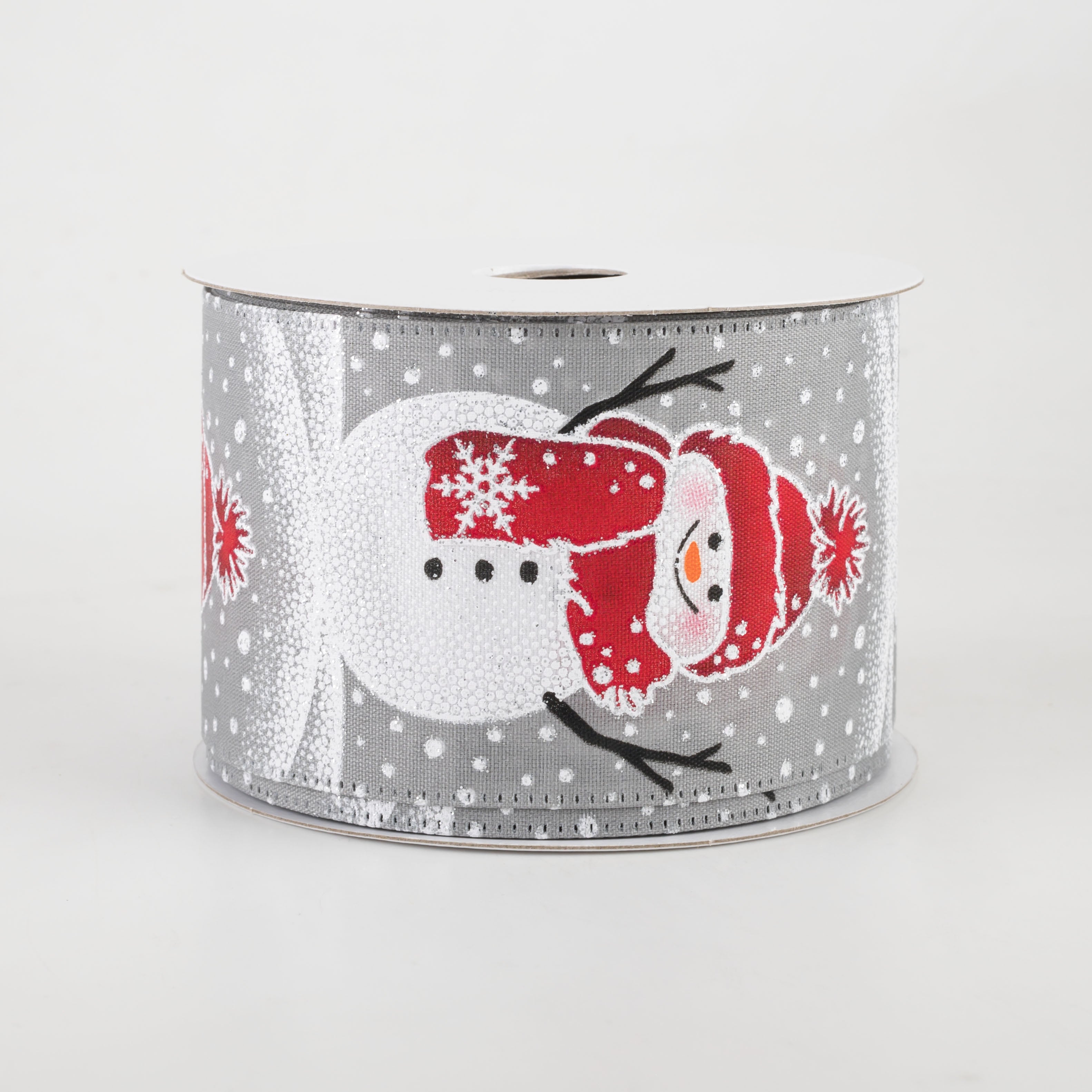 2.5" Snowman In Beanie Ribbon: Grey (10 Yards) Item Number: 75106-40-16
